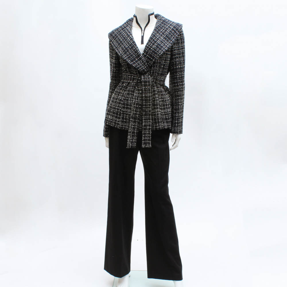 Wool Jacket, Sweater and Slacks from "Chloé" and "Calvin Klein"