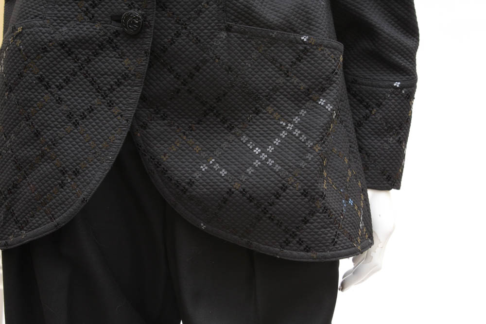 "Pam McMahon Couture" Women's Tuxedo Slacks and Black Sequined Jacket