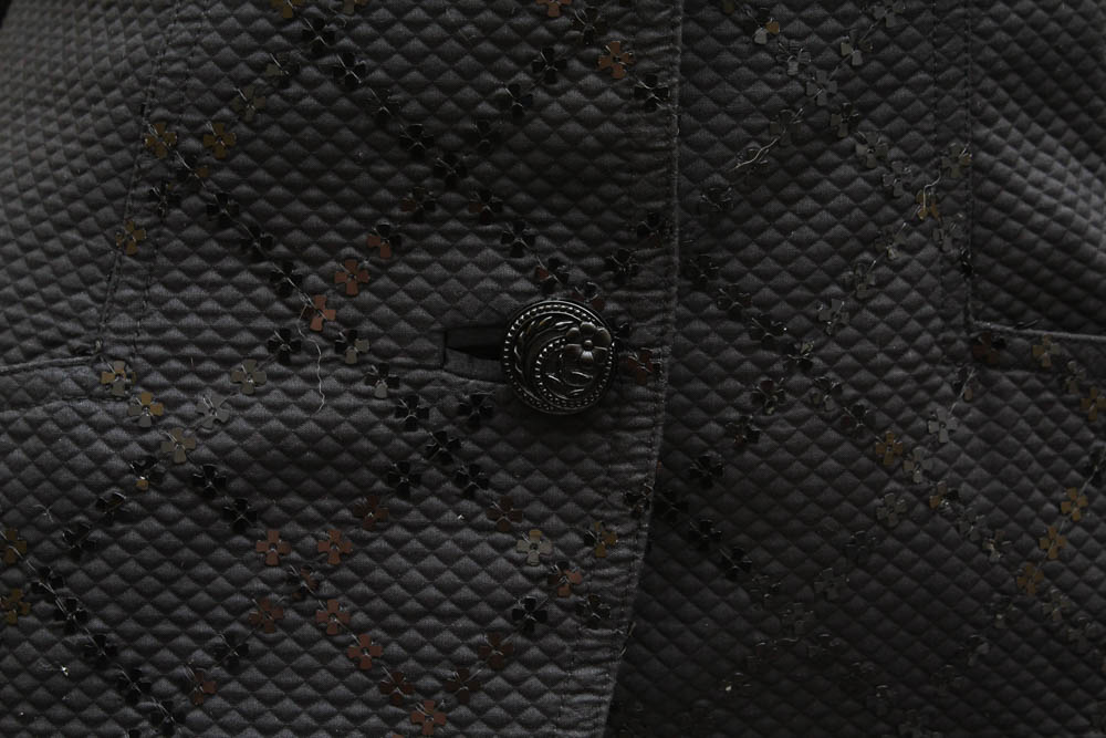 "Pam McMahon Couture" Women's Tuxedo Slacks and Black Sequined Jacket