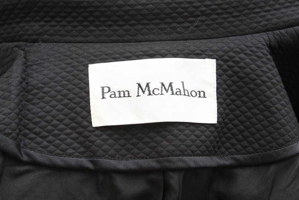 "Pam McMahon Couture" Women's Tuxedo Slacks and Black Sequined Jacket