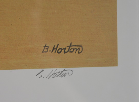 Limited Edition Offset Lithograph "Golfs Holey Rollers" Signed Barry Horton