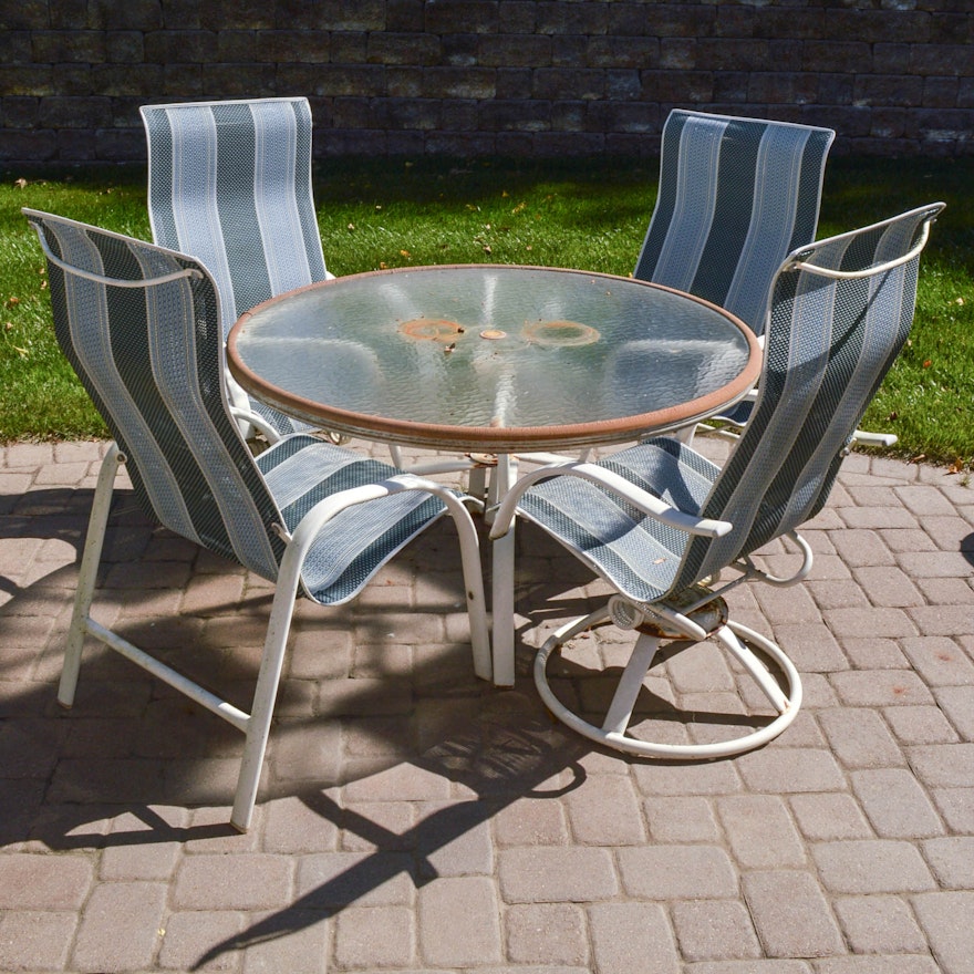 Patio Table and Four Chairs