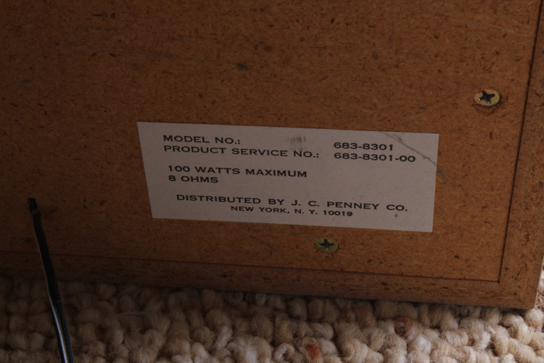 J.C. Penny MCS Series Stereo