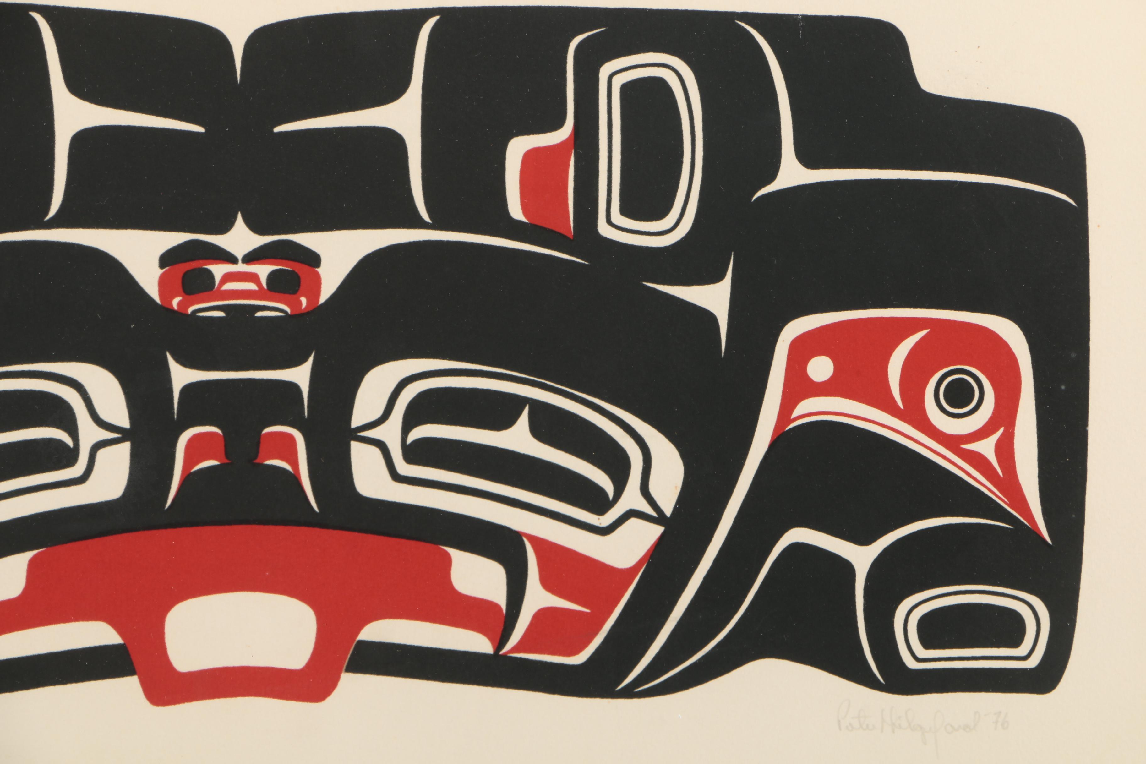 Peter Hilgeford Limited Edition Colored Lithograph "Flying Frog"