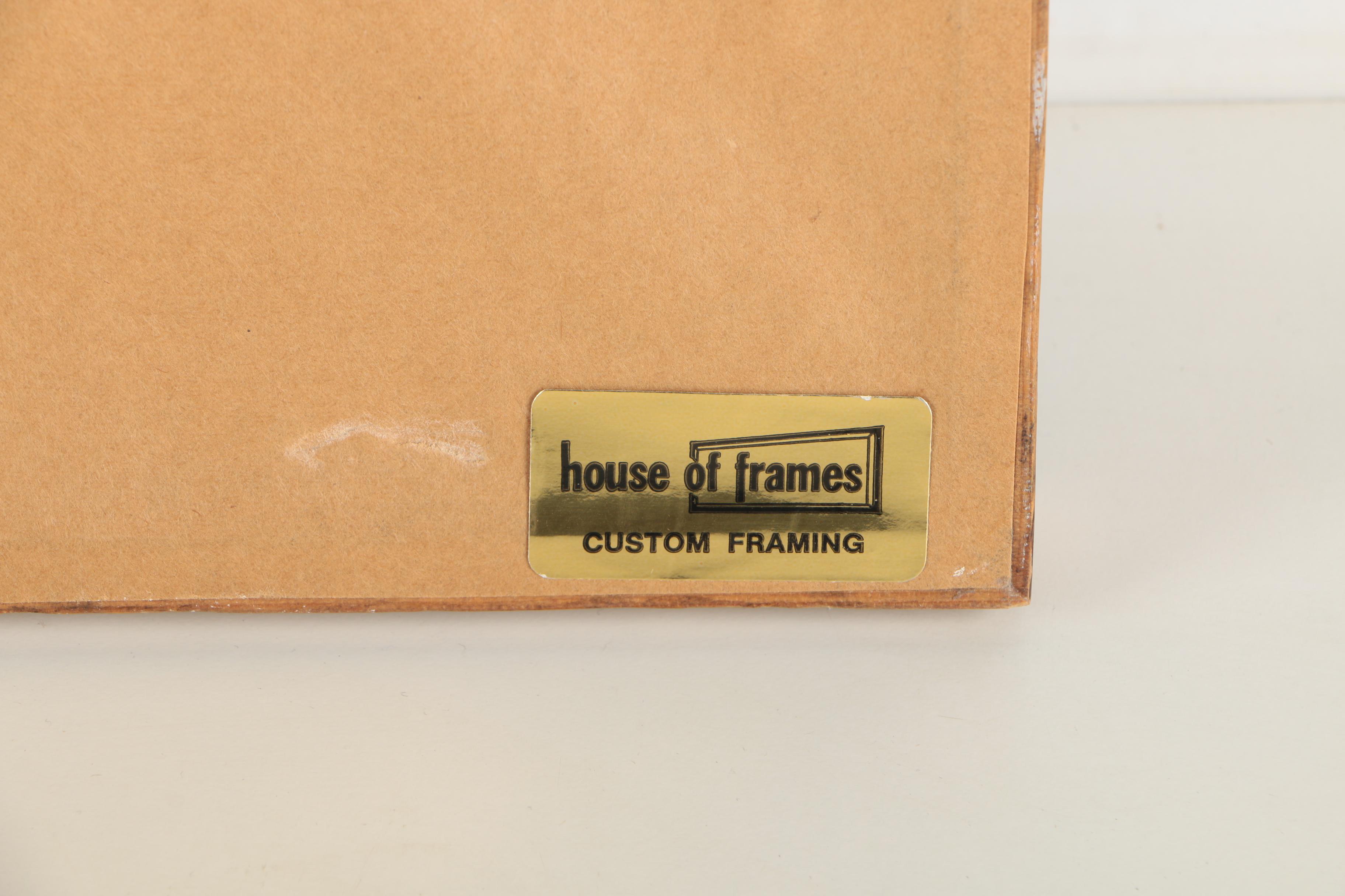 Peter Hilgeford Limited Edition Colored Lithograph "Flying Frog"