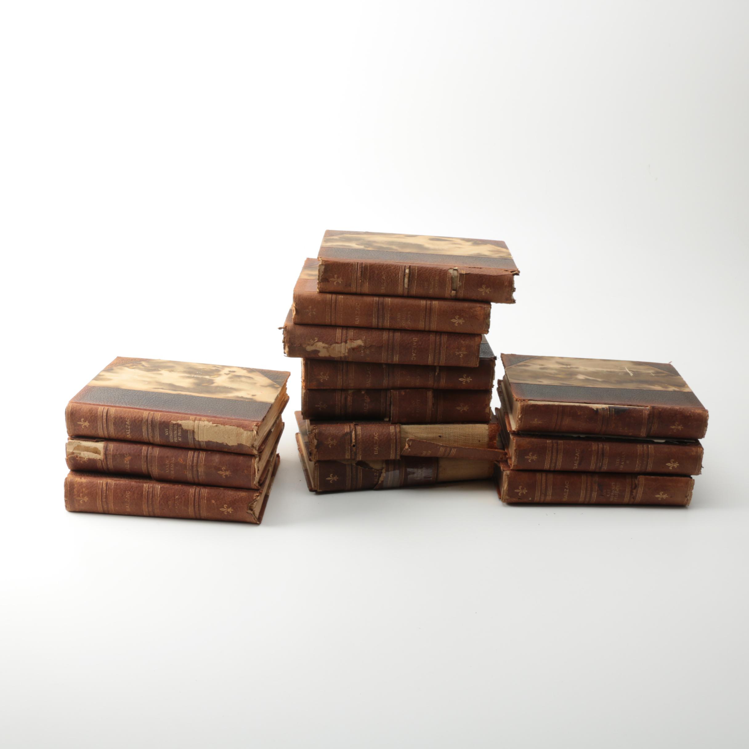 1901 Thirteen-Volume "The Comedy of Human Life" by Honoré de Balzac