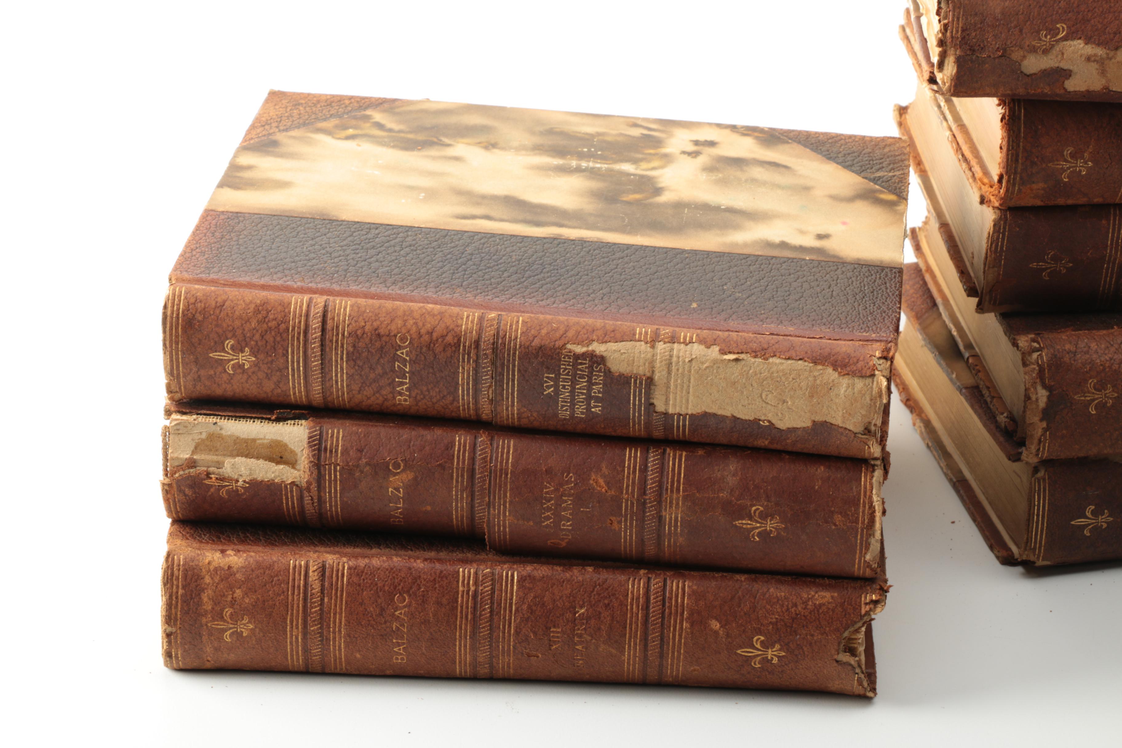 1901 Thirteen-Volume "The Comedy of Human Life" by Honoré de Balzac