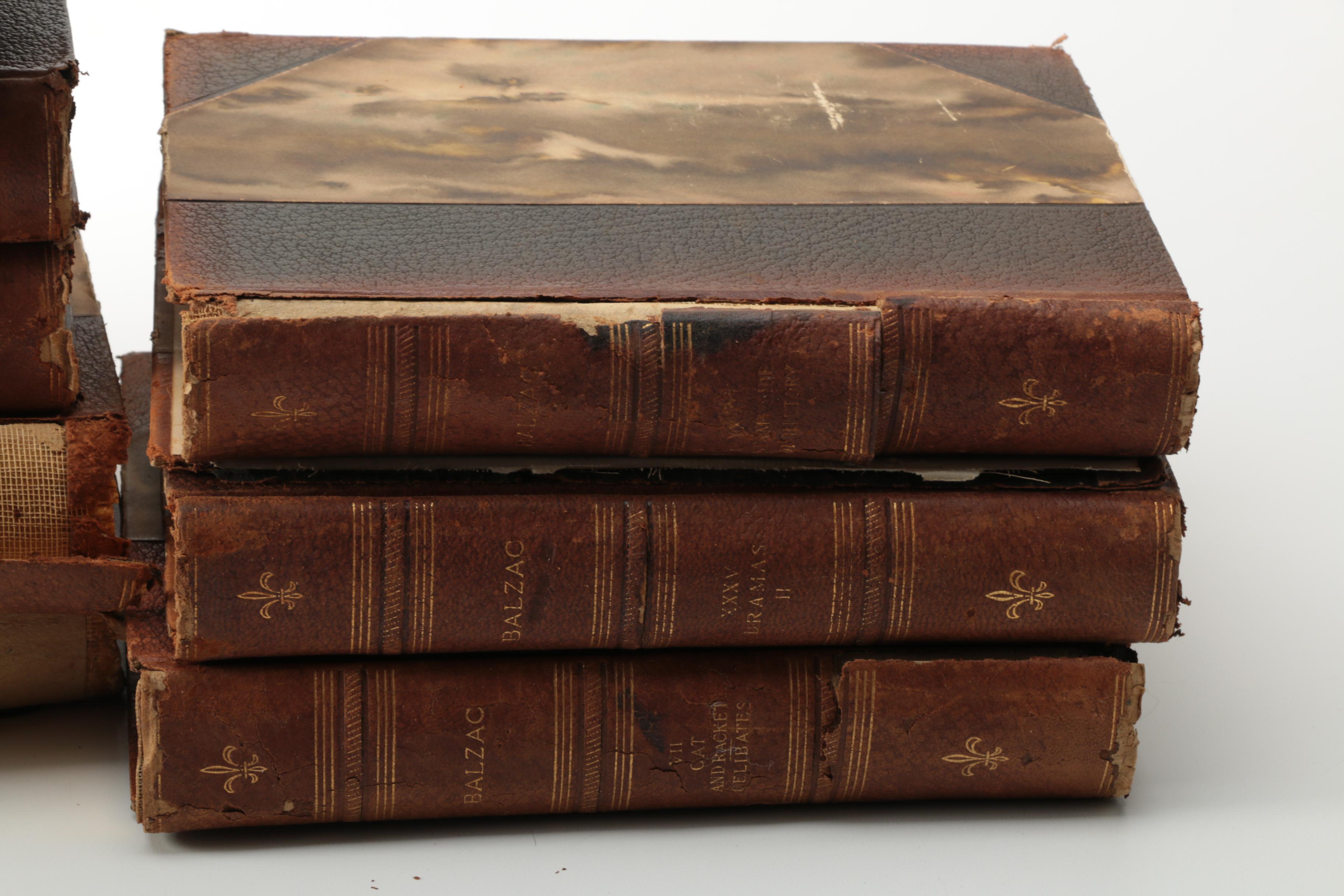 1901 Thirteen-Volume "The Comedy of Human Life" by Honoré de Balzac