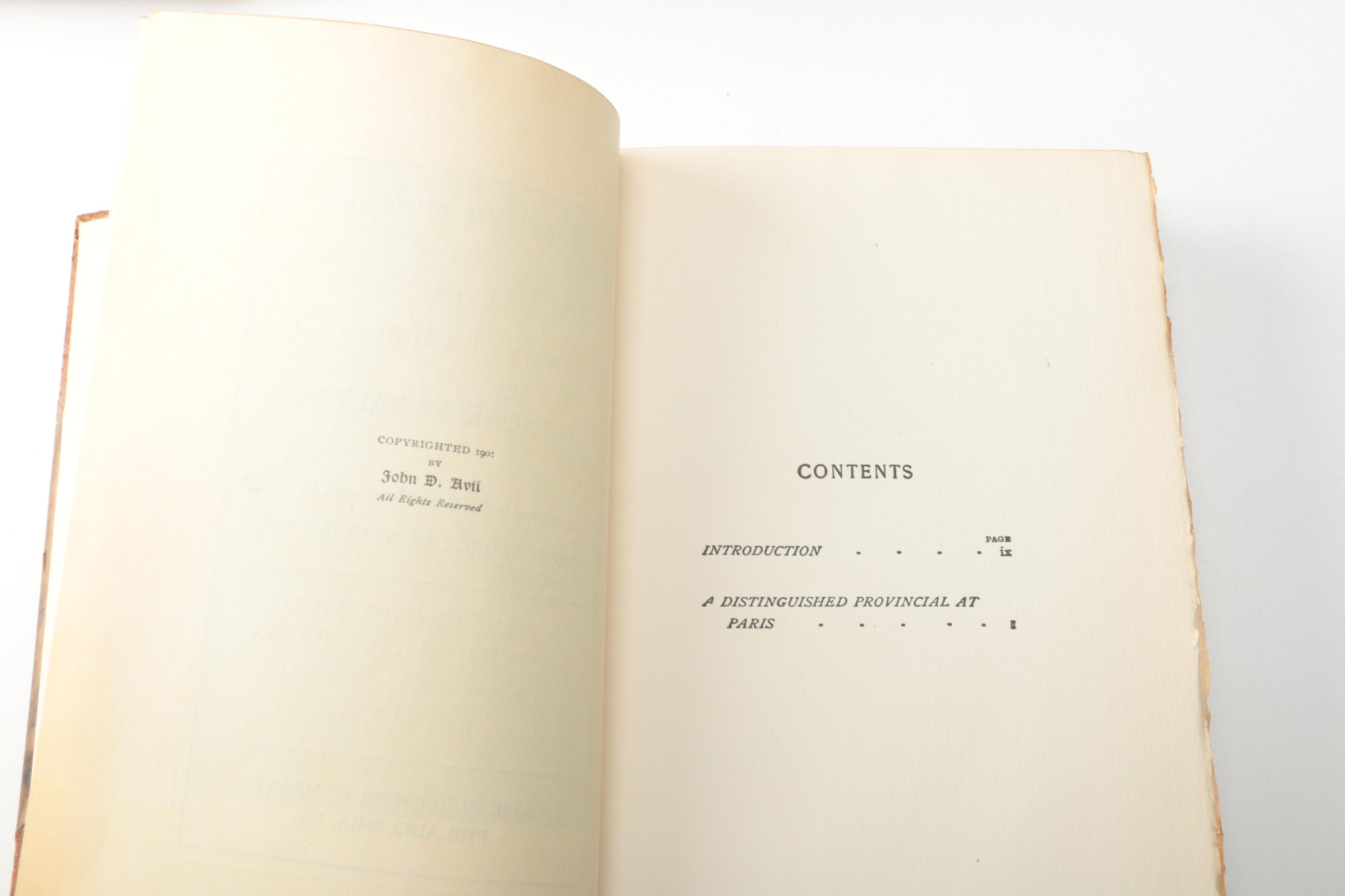 1901 Thirteen-Volume "The Comedy of Human Life" by Honoré de Balzac