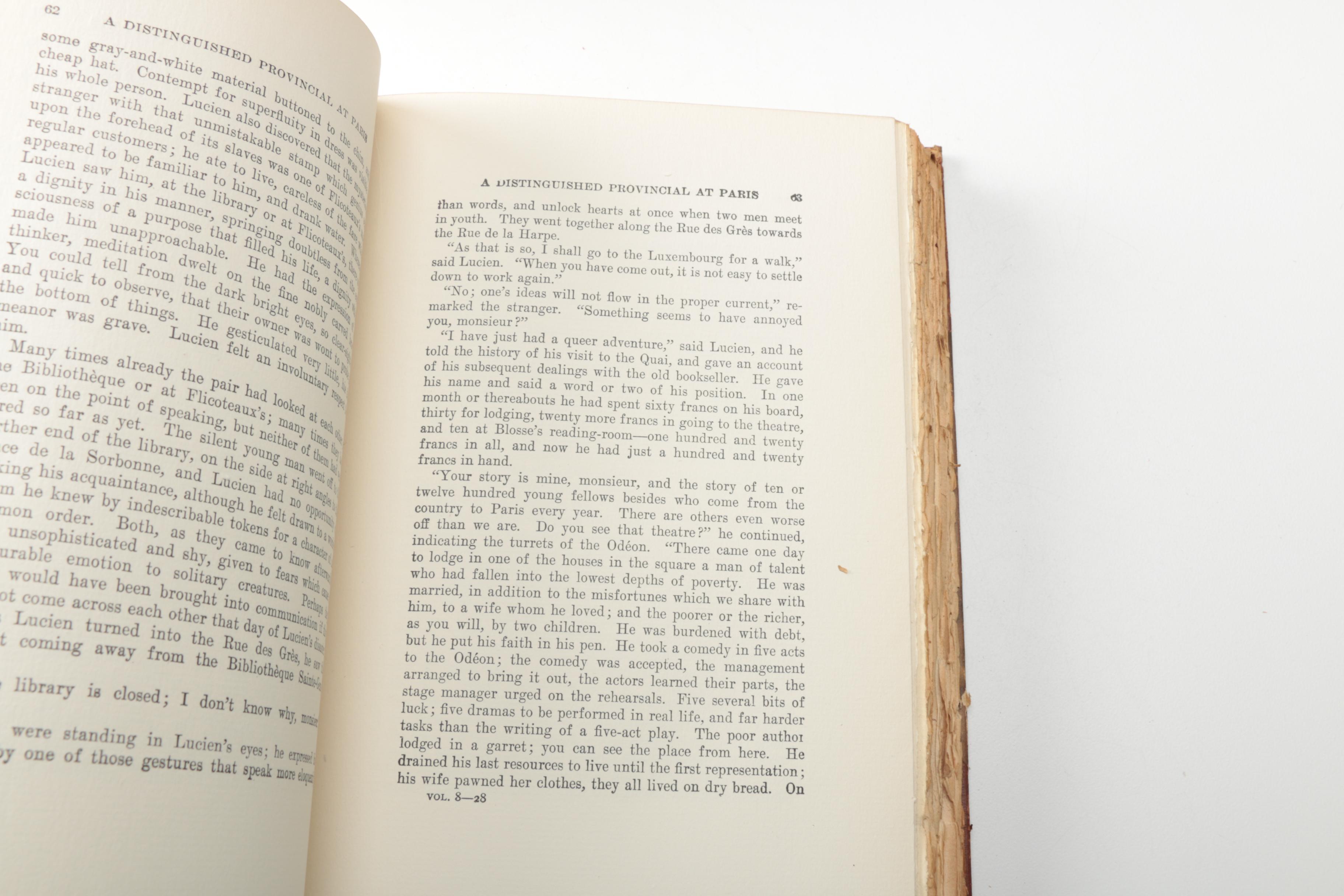1901 Thirteen-Volume "The Comedy of Human Life" by Honoré de Balzac