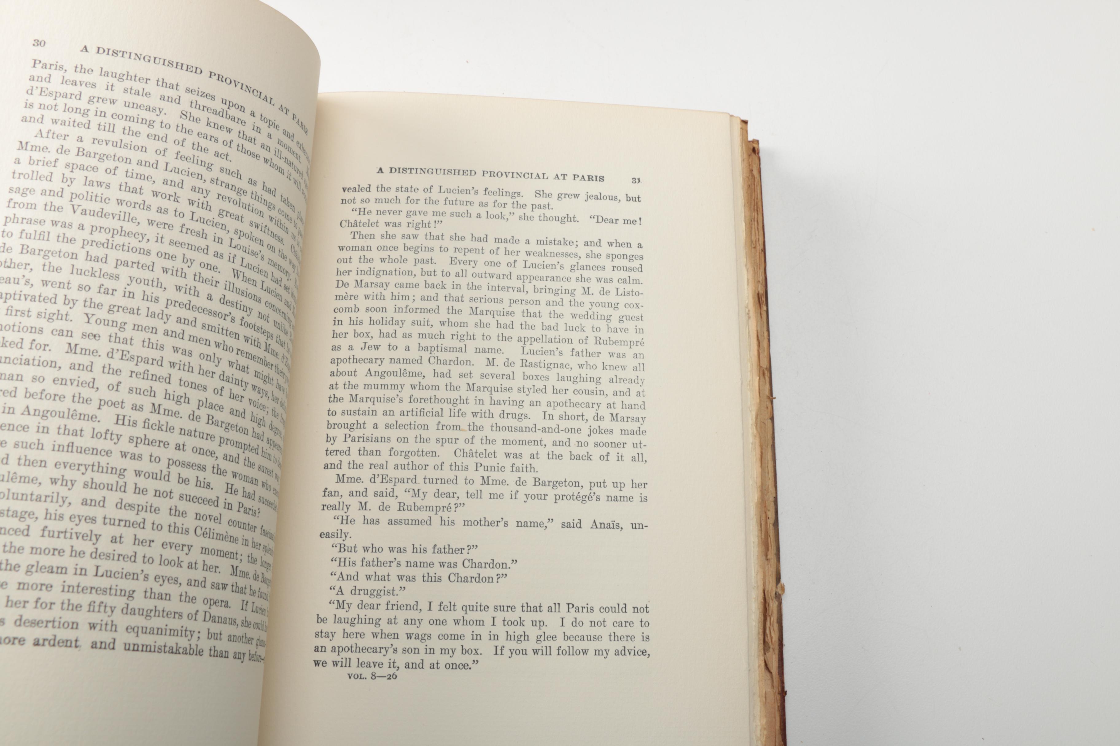 1901 Thirteen-Volume "The Comedy of Human Life" by Honoré de Balzac