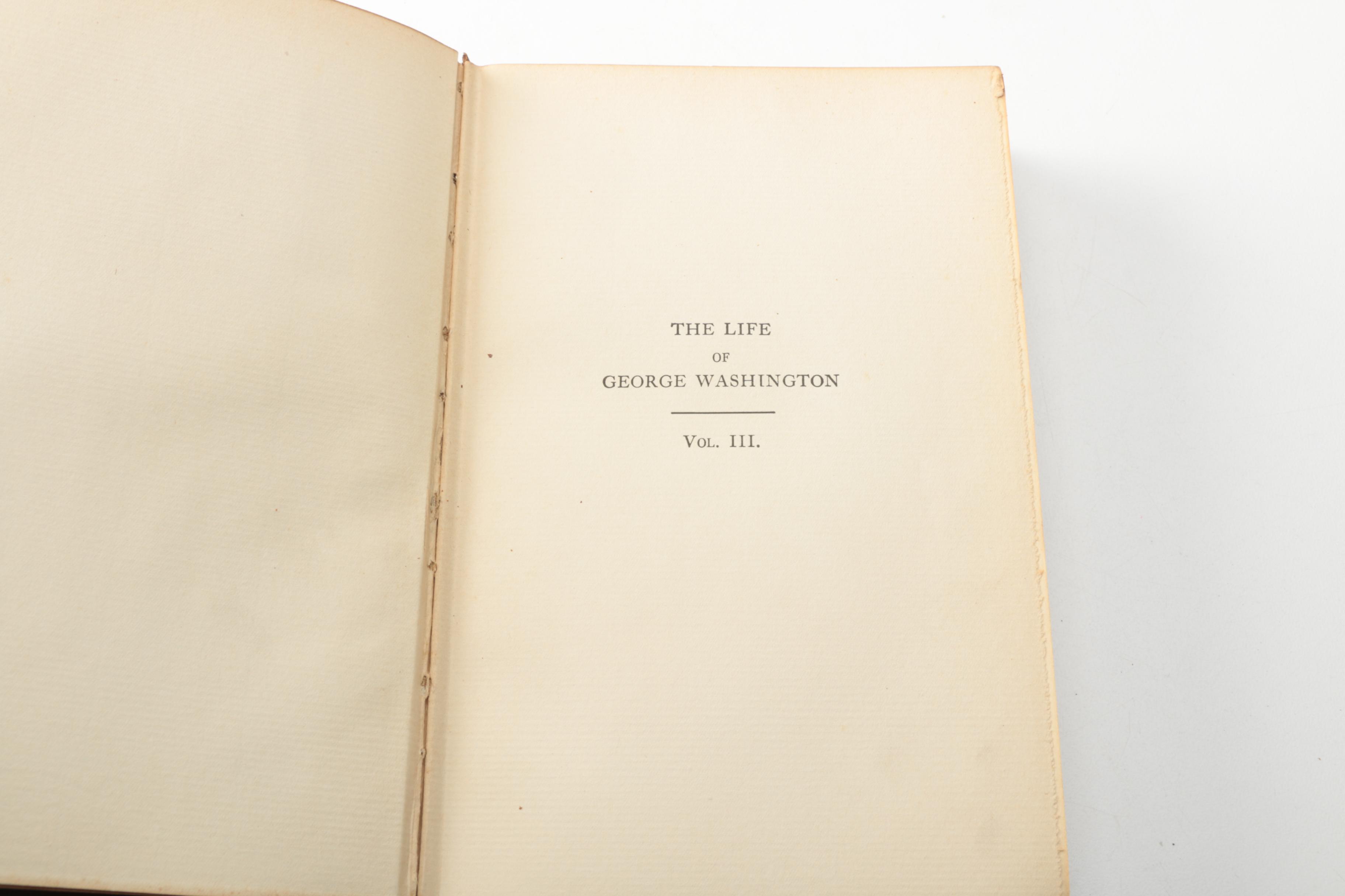 1926 "The Life of George Washington" Volumes I-IV
