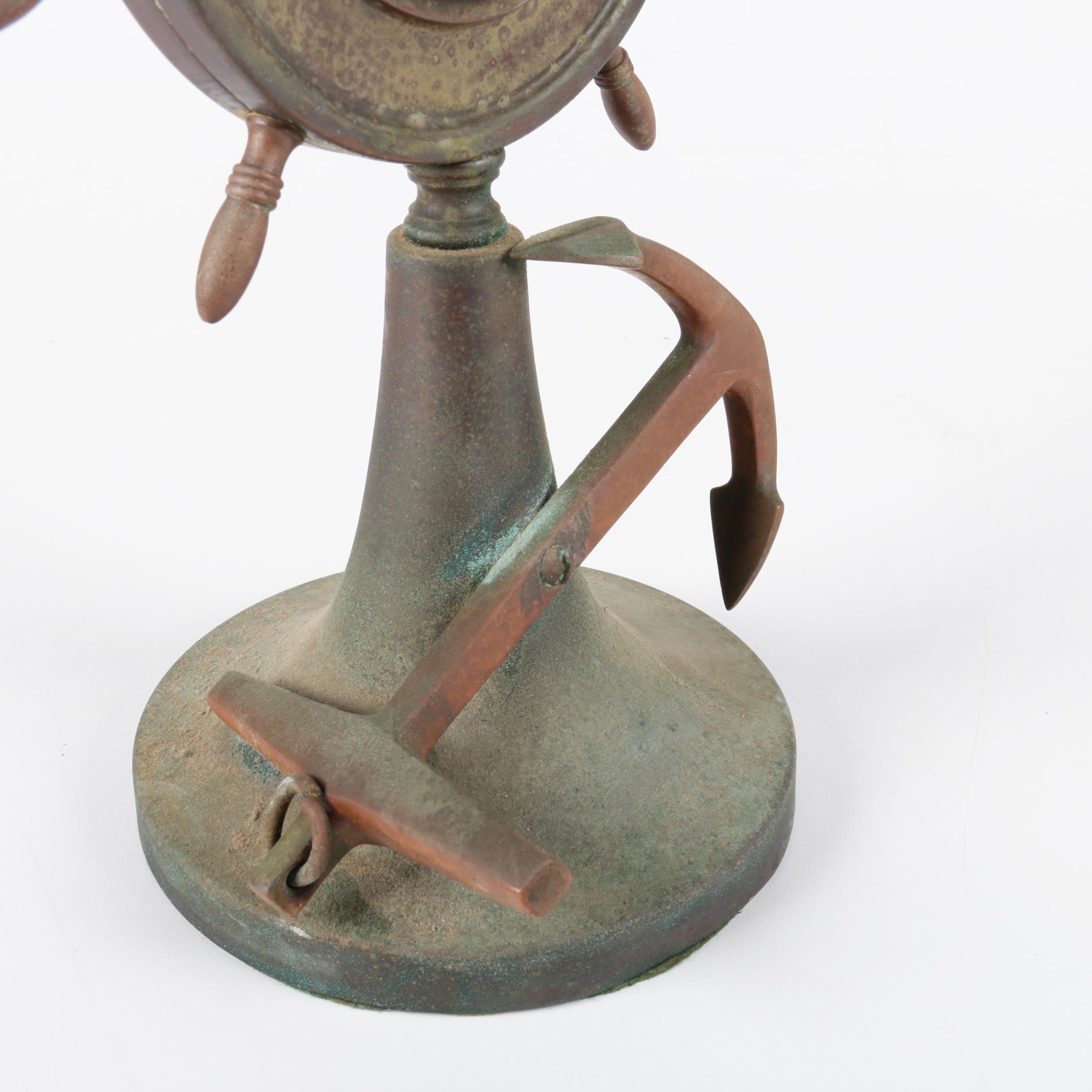 Frank Watrous Lufft German Movement Barometer and Vintage Plymouth 8-Day Clock