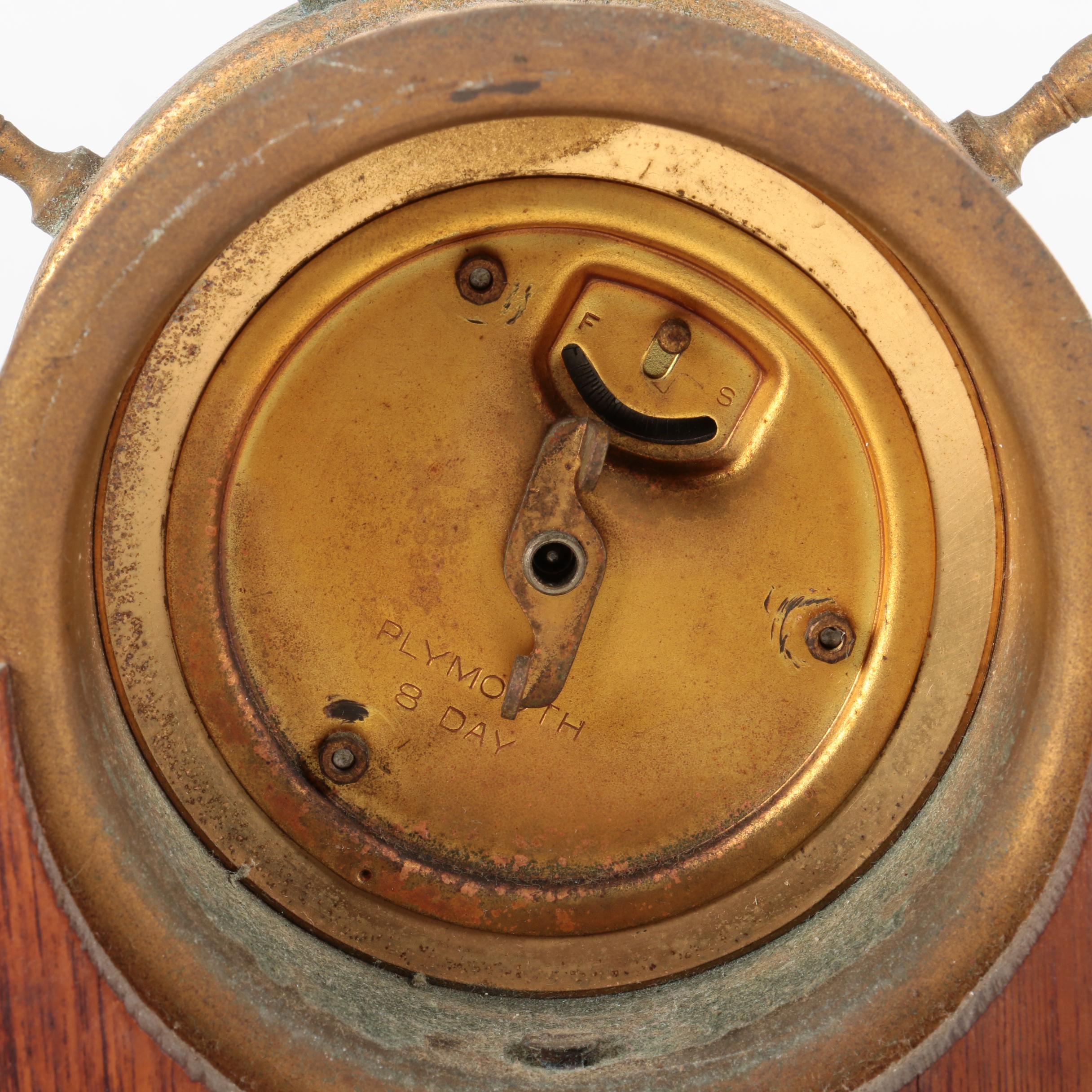 Frank Watrous Lufft German Movement Barometer and Vintage Plymouth 8-Day Clock