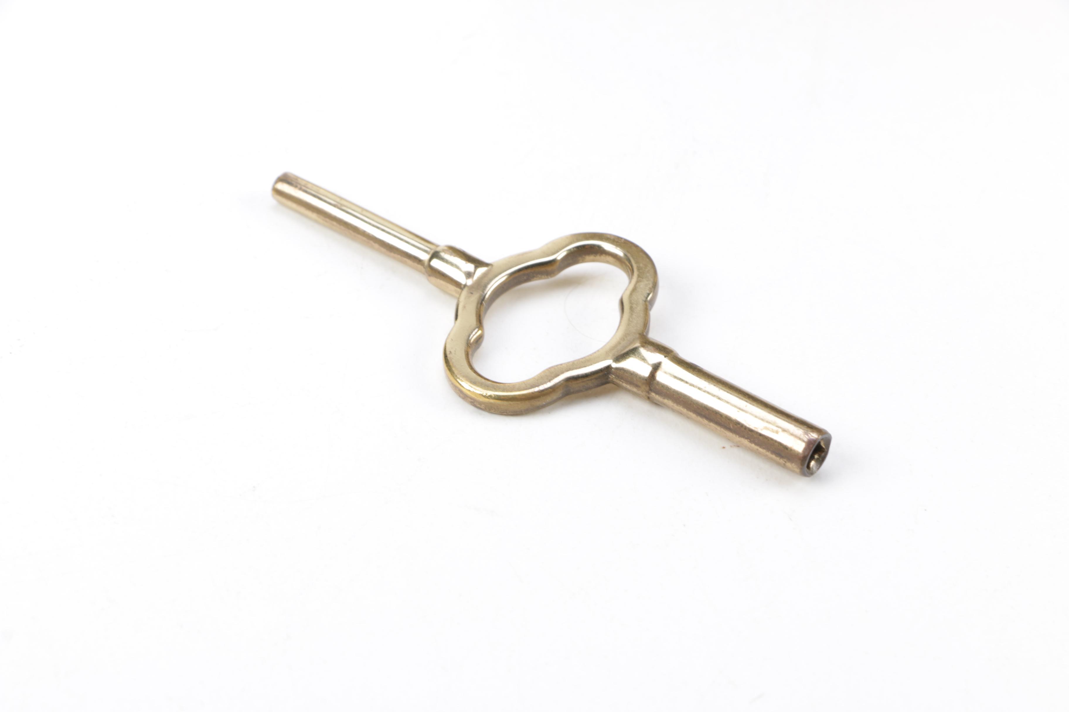 Tiffany & Co. Crystal and Brass Mantel Clock