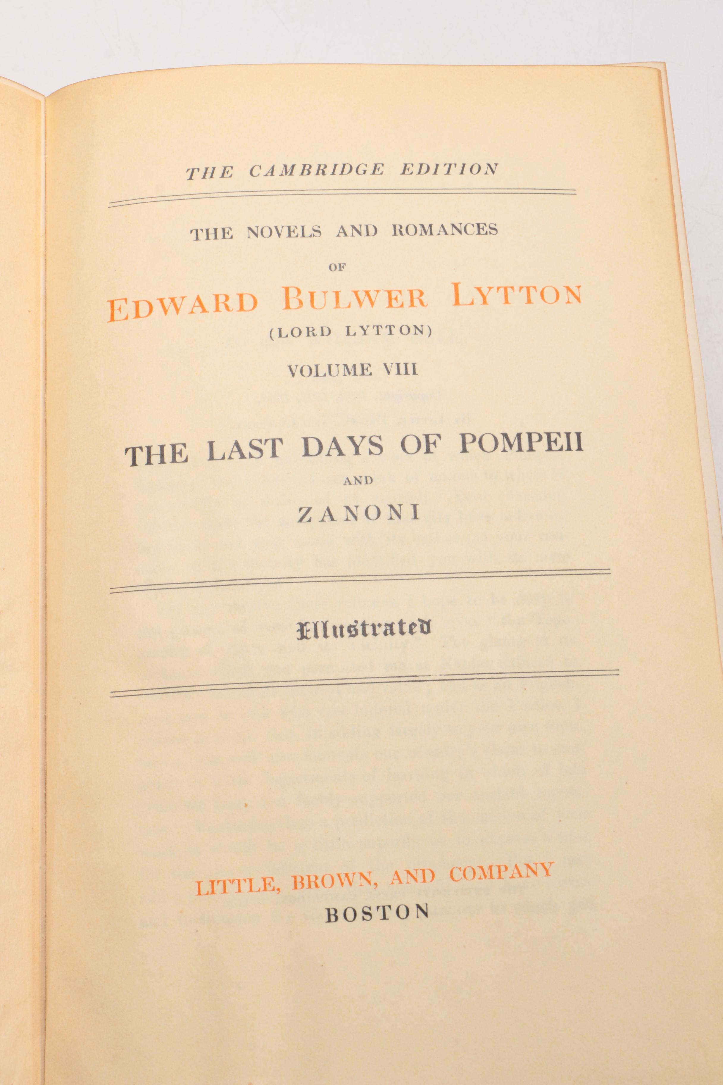 Collection of Bulwer's Novels and Romances