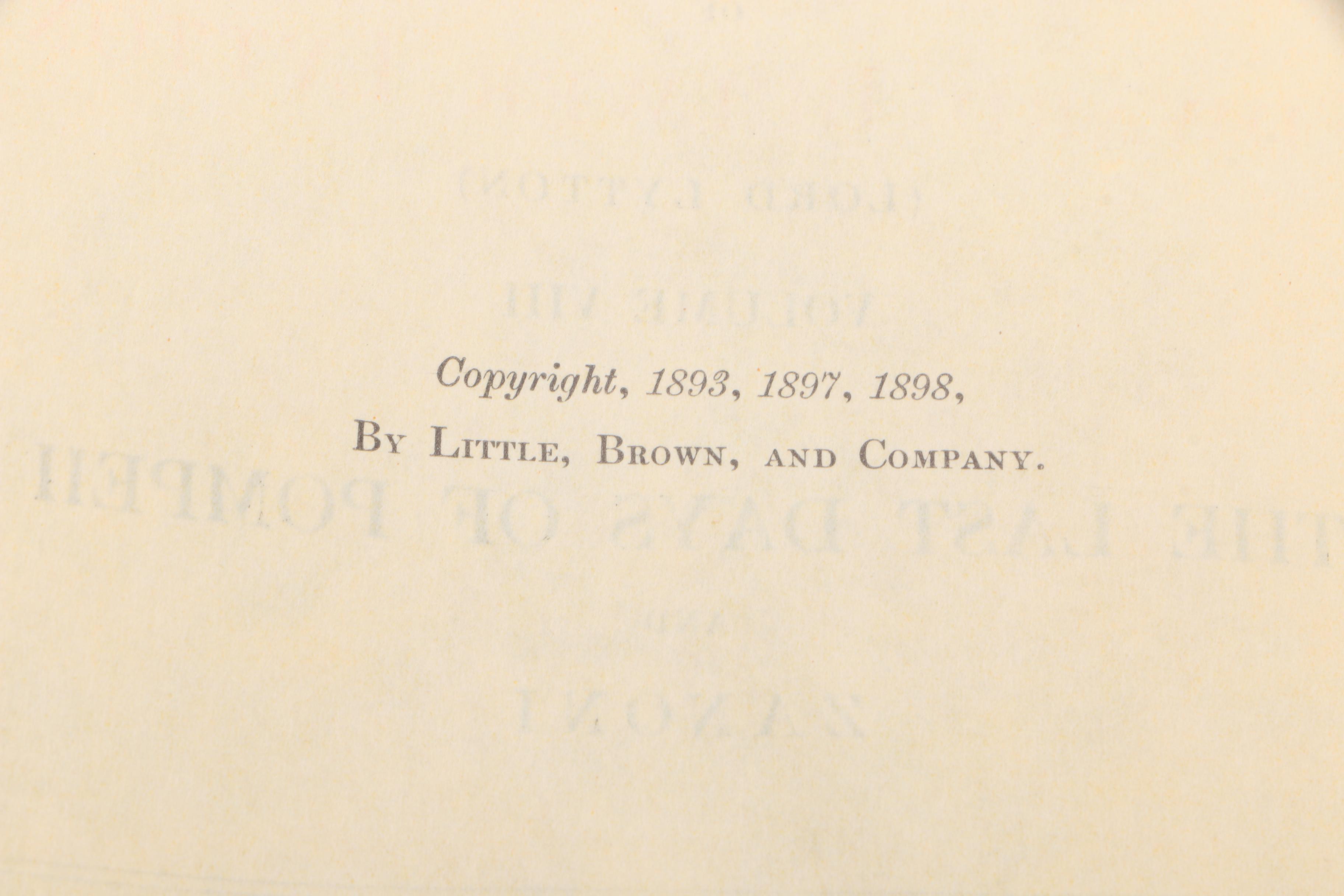 Collection of Bulwer's Novels and Romances