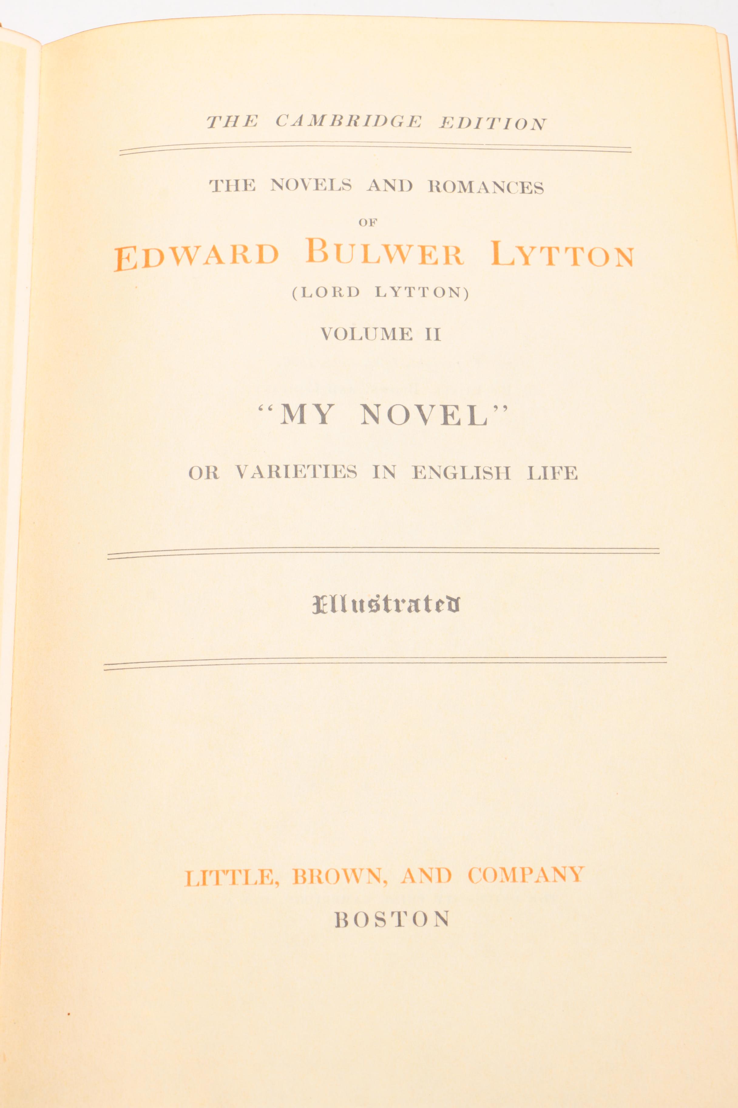 Collection of Bulwer's Novels and Romances