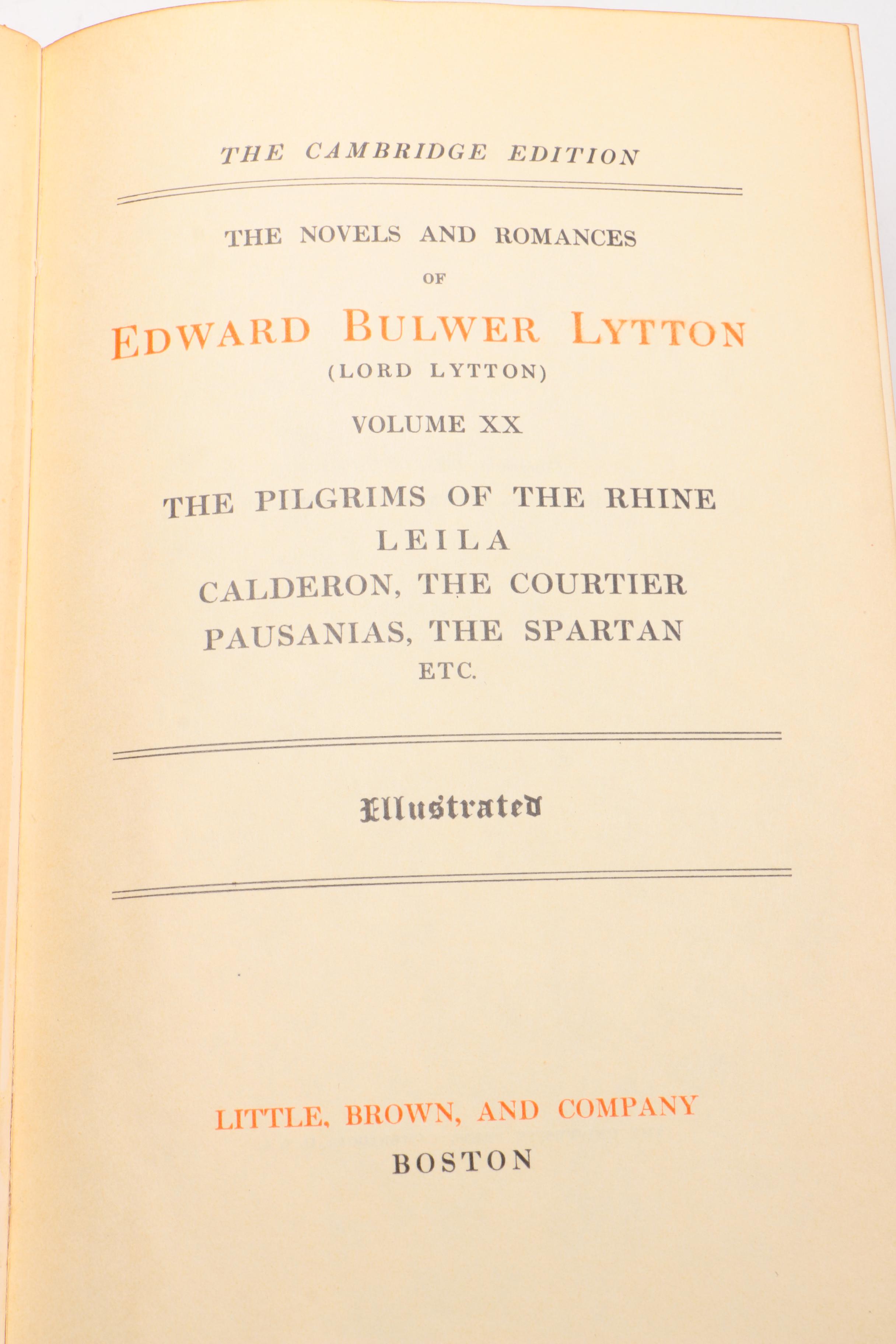 Collection of Bulwer's Novels and Romances