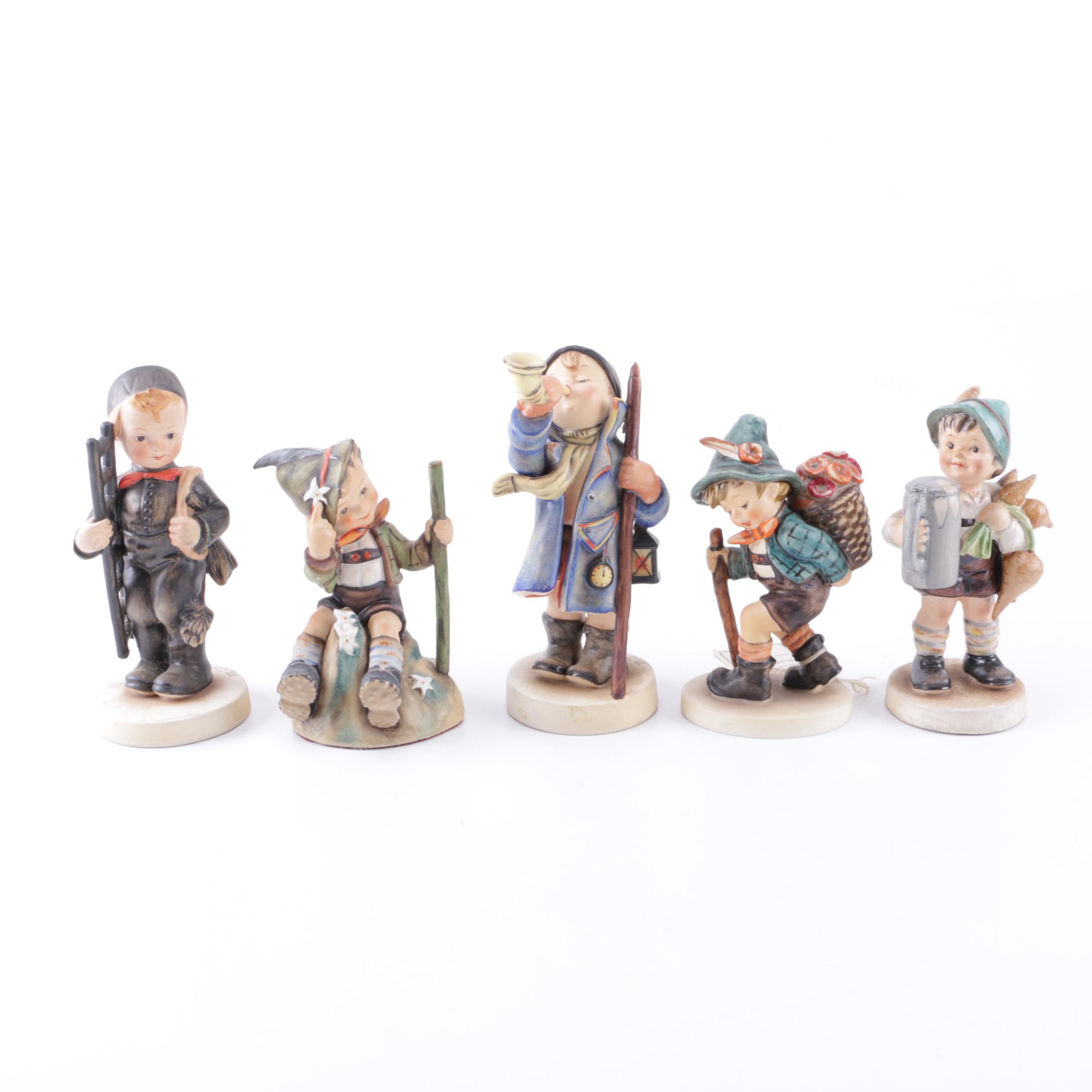 Assortment of Hummel Figurines Including "Mountaineer"