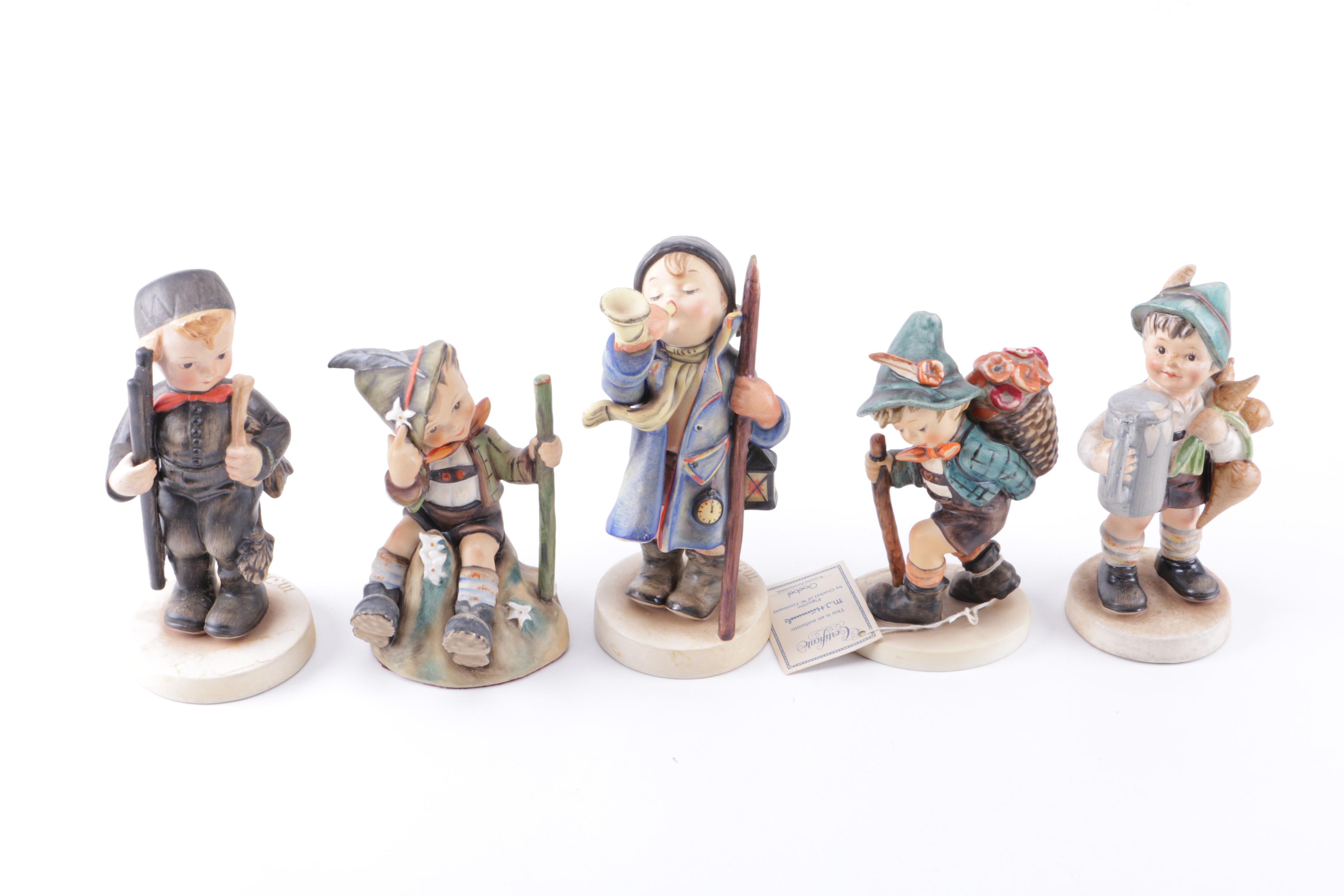 Assortment of Hummel Figurines Including "Mountaineer"