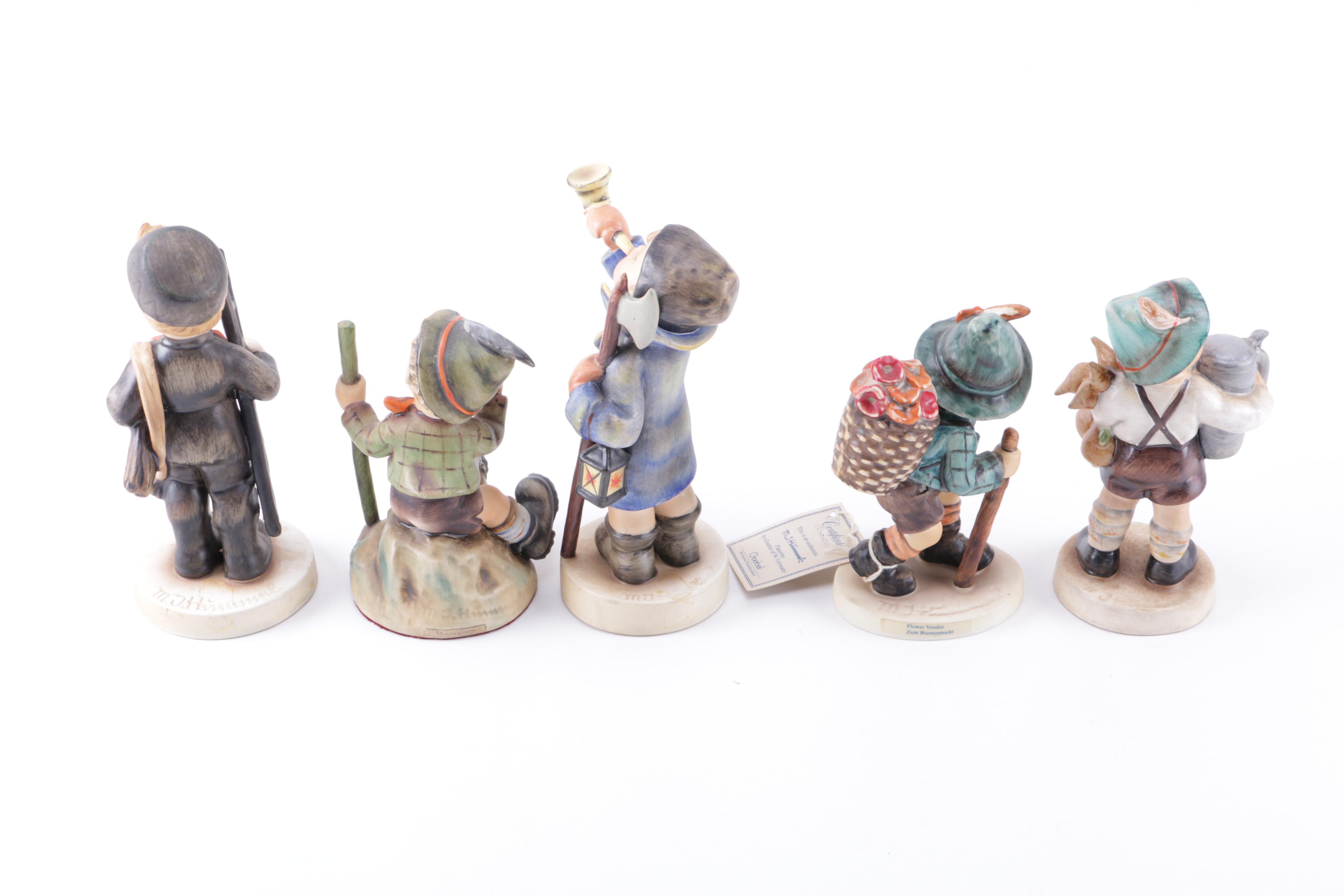 Assortment of Hummel Figurines Including "Mountaineer"