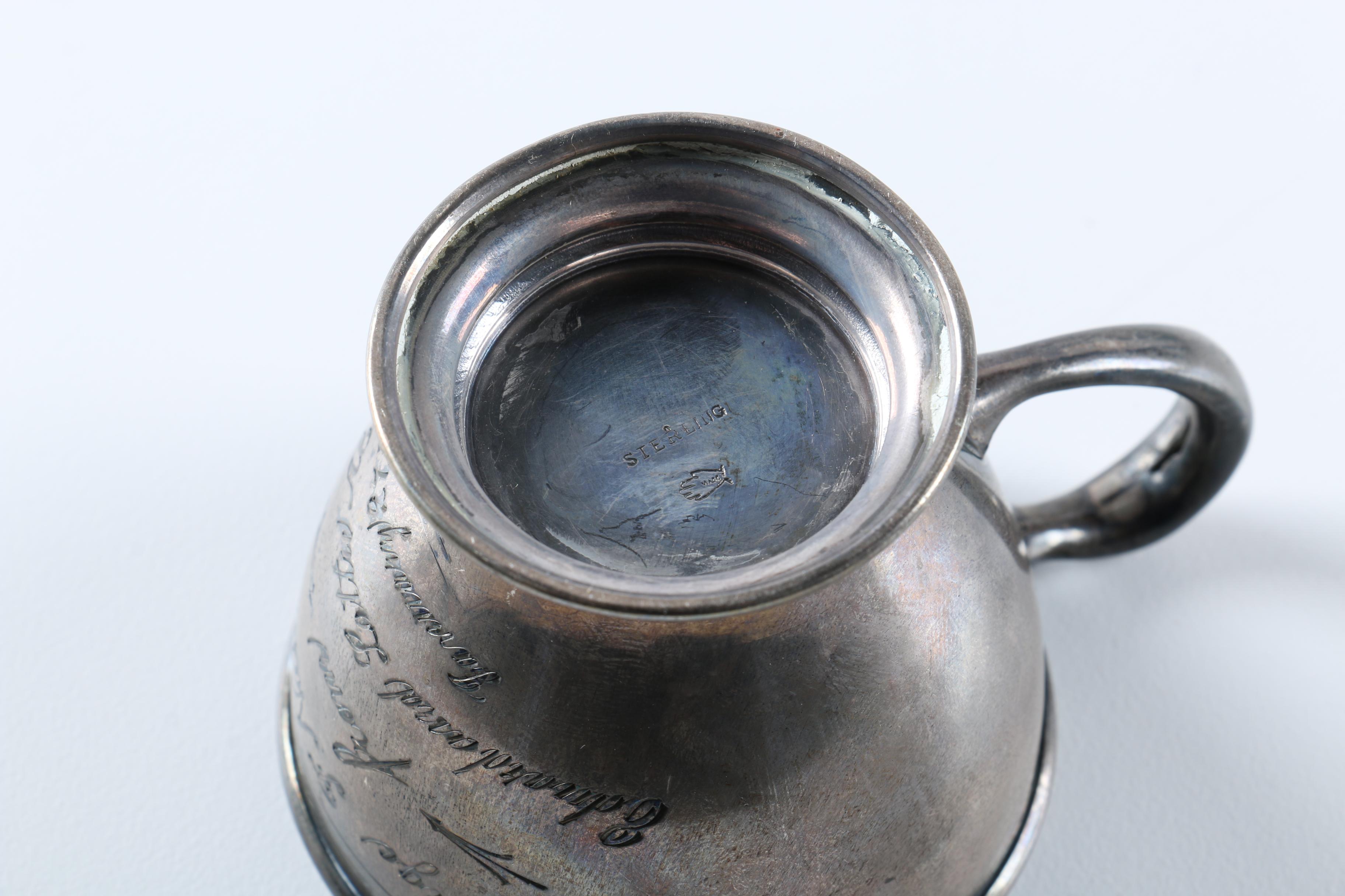 Collection of Vintage Sterling and Metal Vanity Items