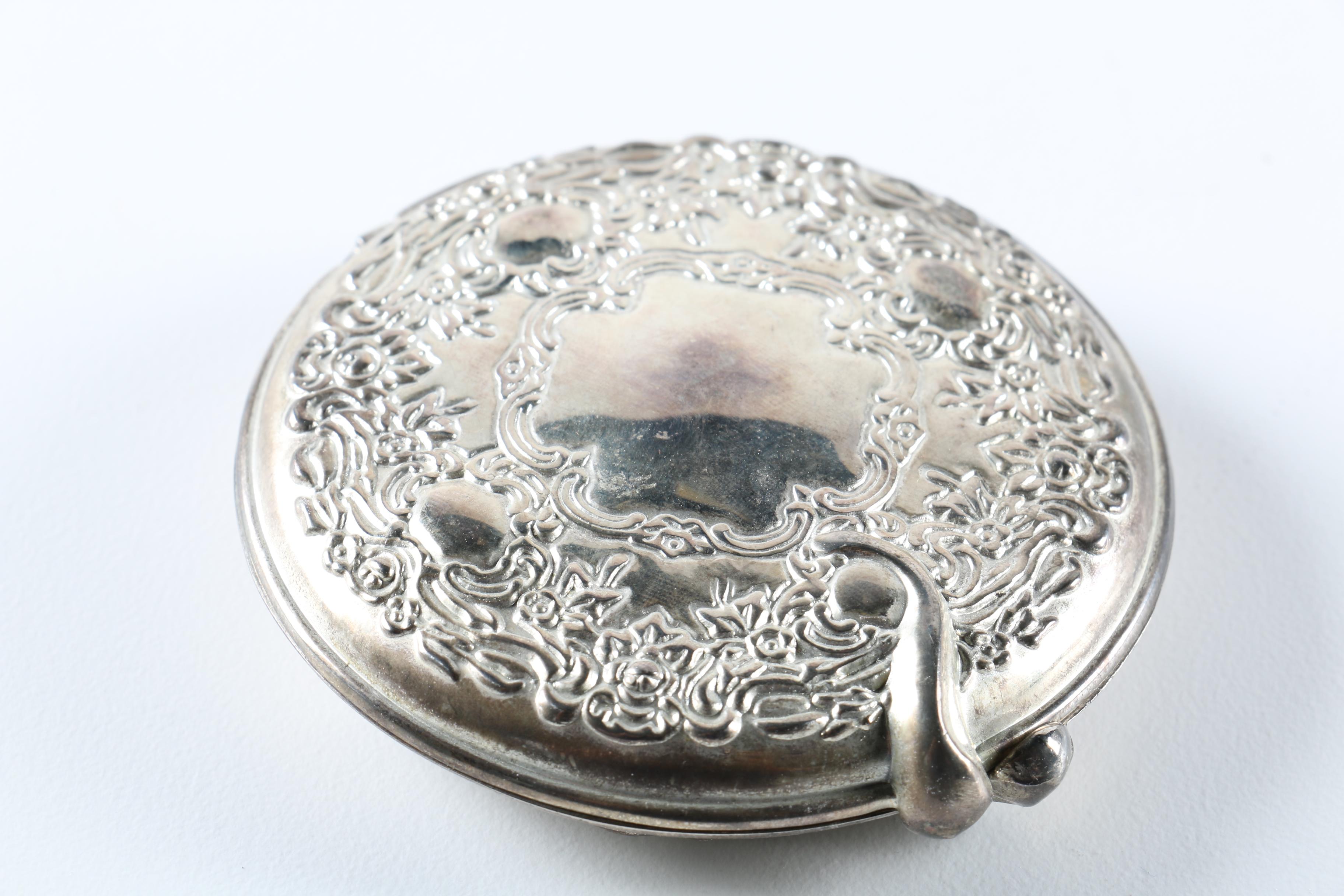 Collection of Vintage Sterling and Metal Vanity Items