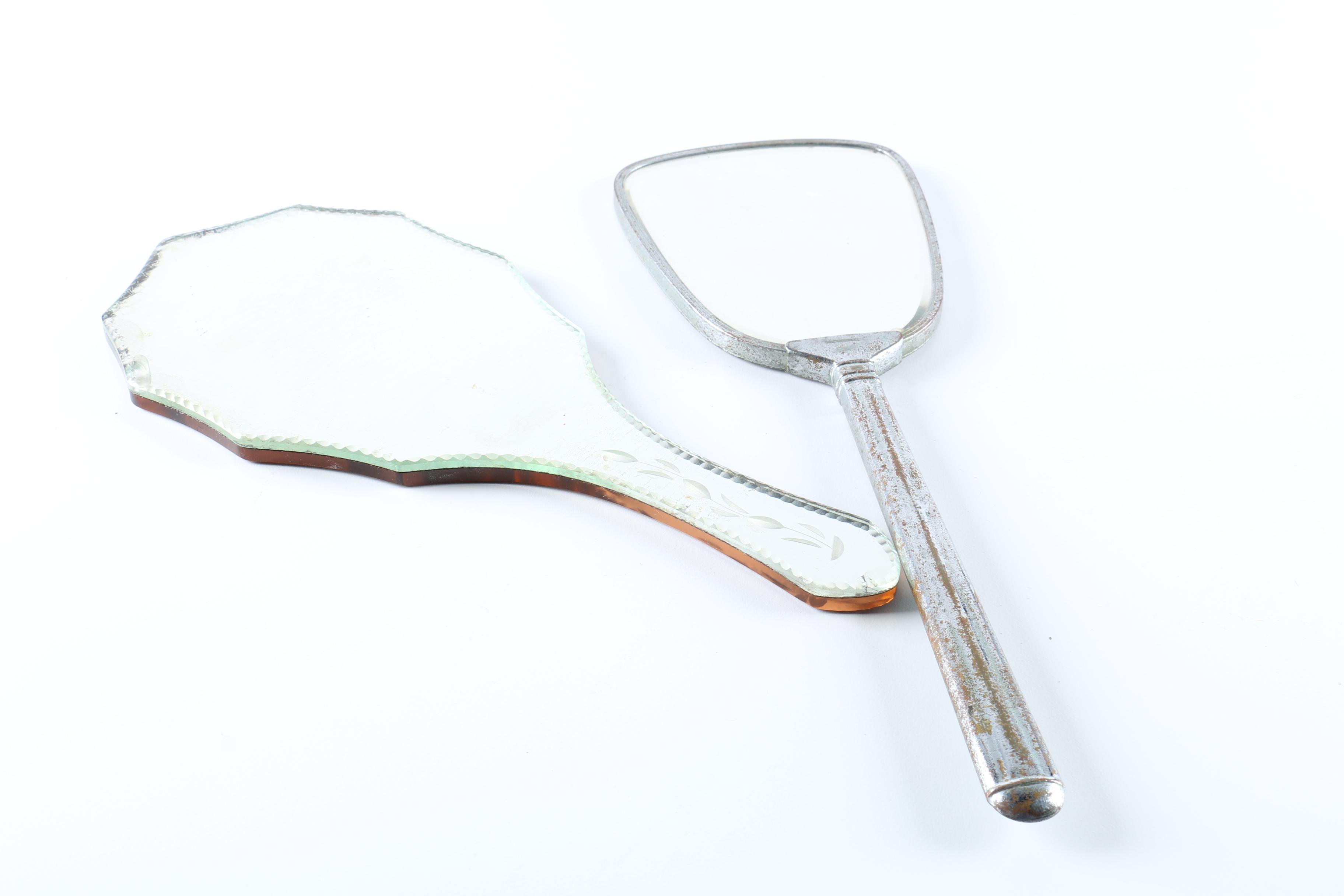 Collection of Vintage Sterling and Metal Vanity Items