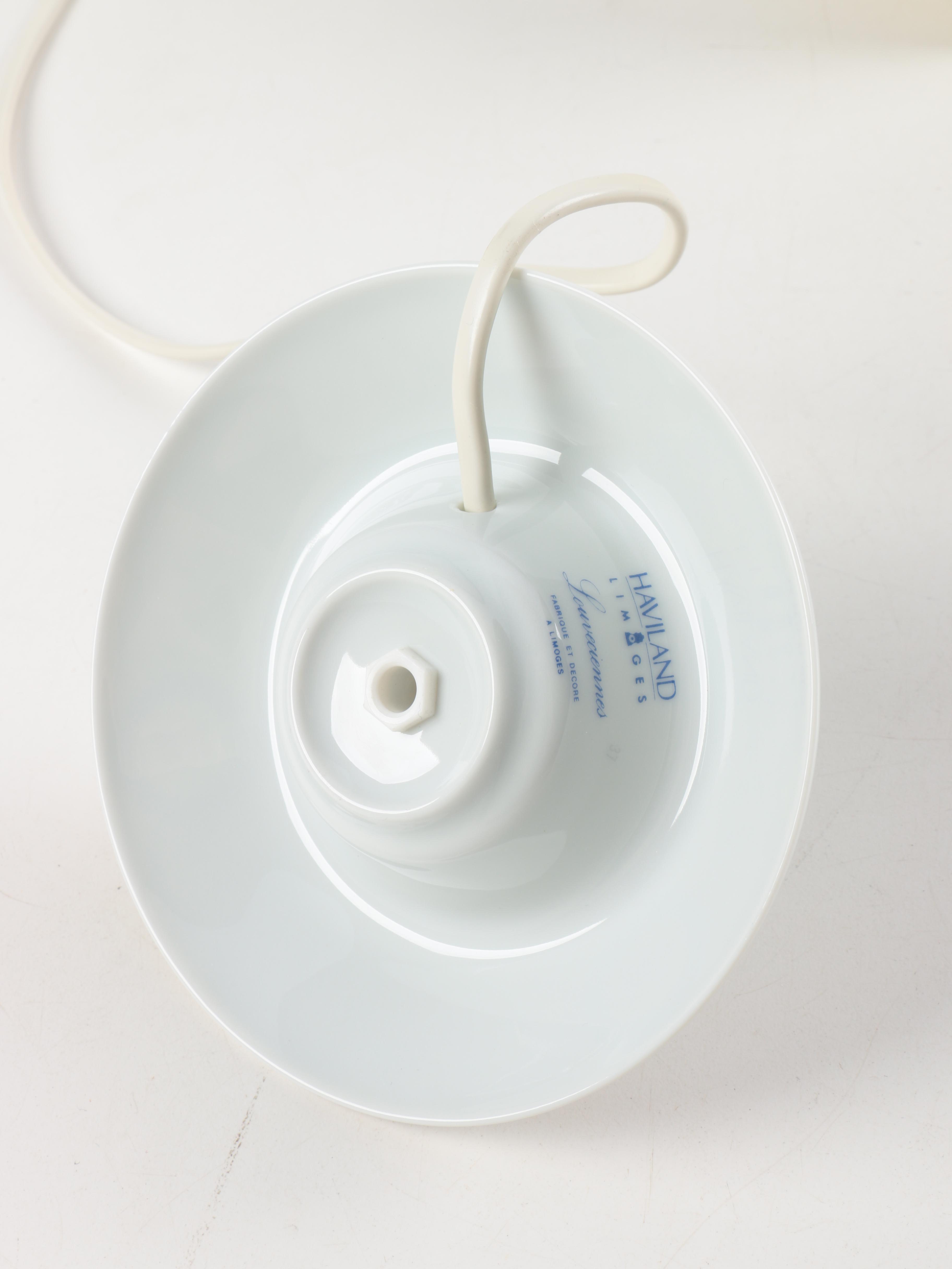 Haviland Limoges Porcelain Lithophane  Lamps