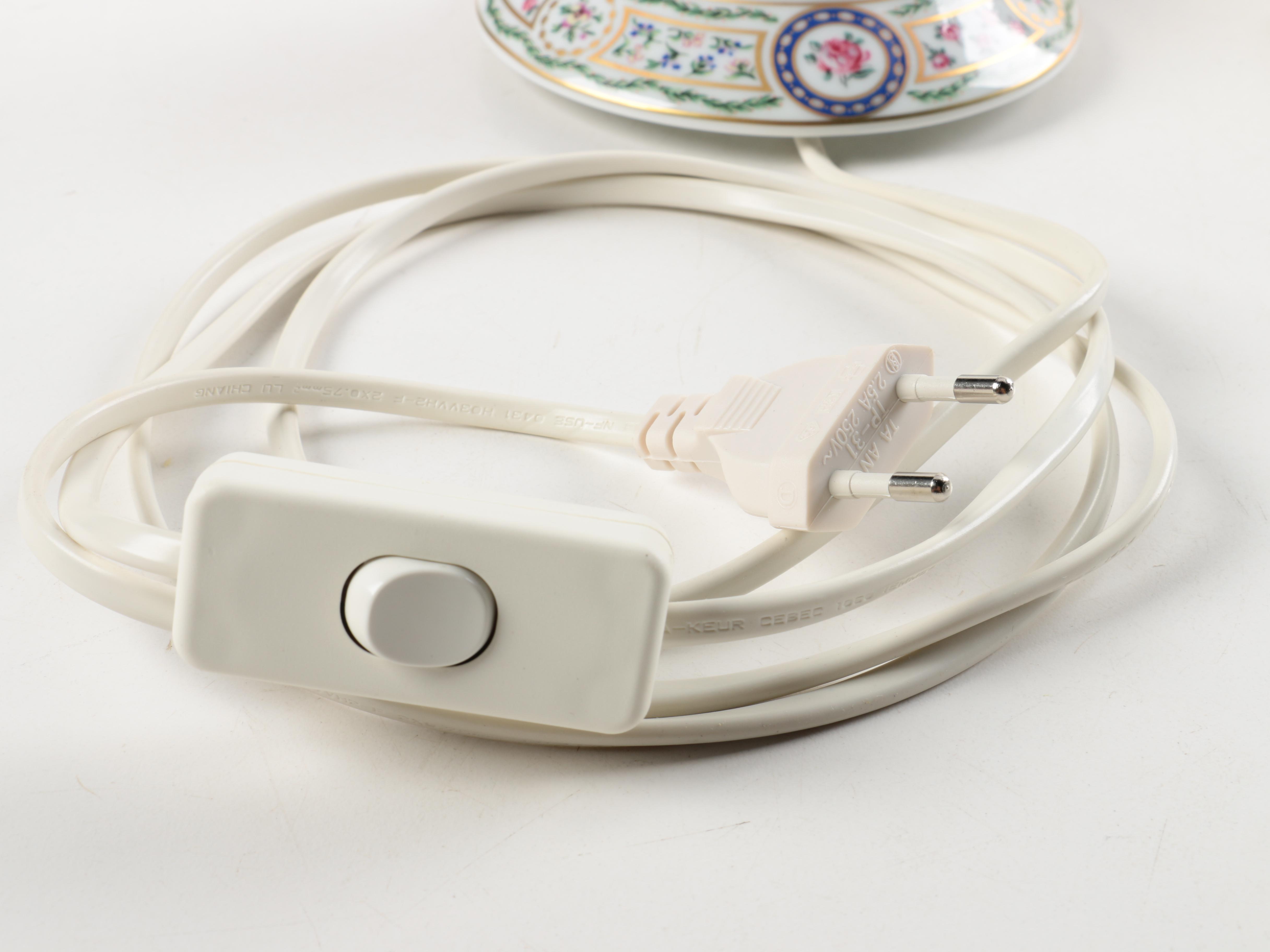 Haviland Limoges Porcelain Lithophane  Lamps