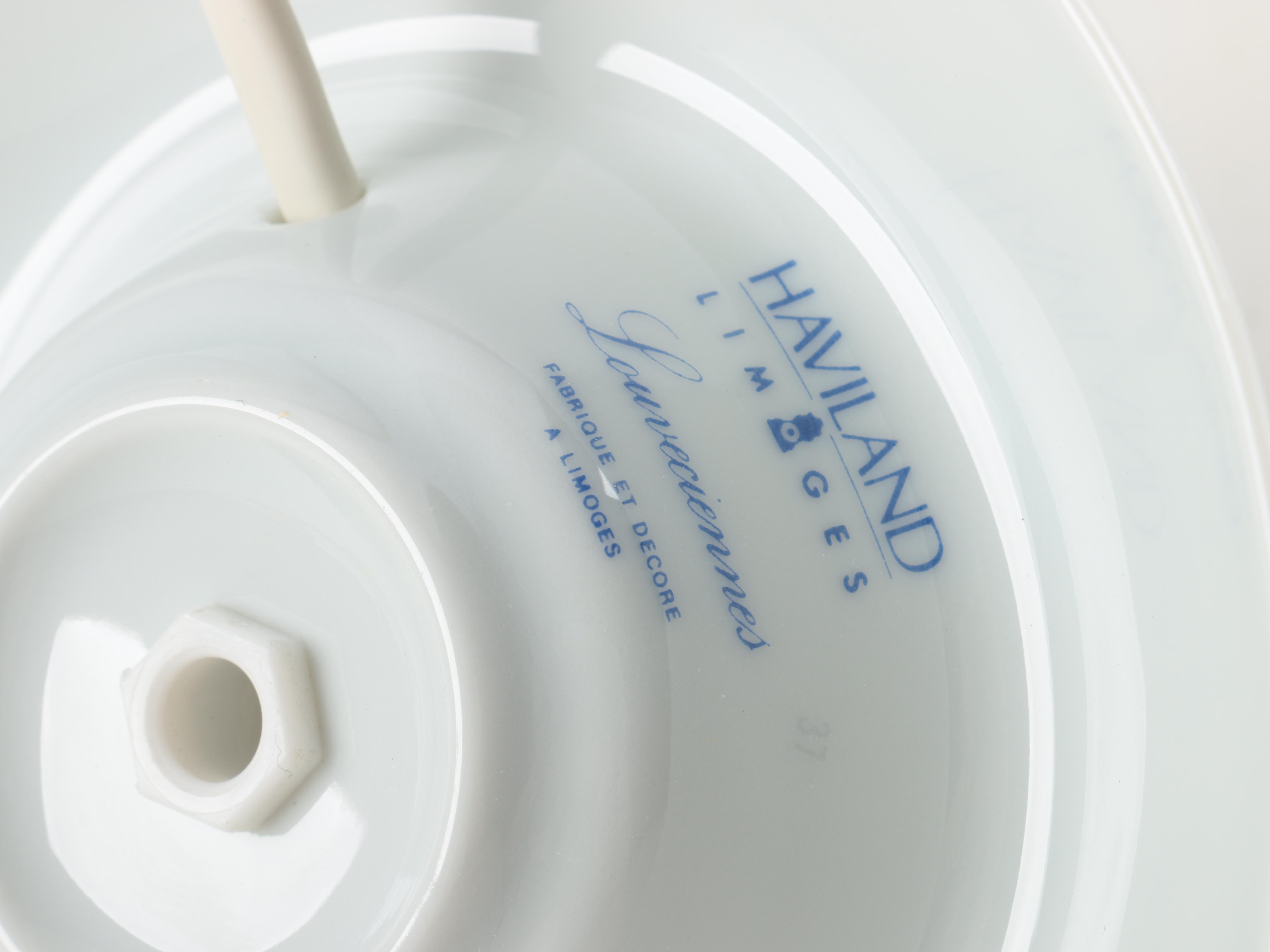 Haviland Limoges Porcelain Lithophane  Lamps