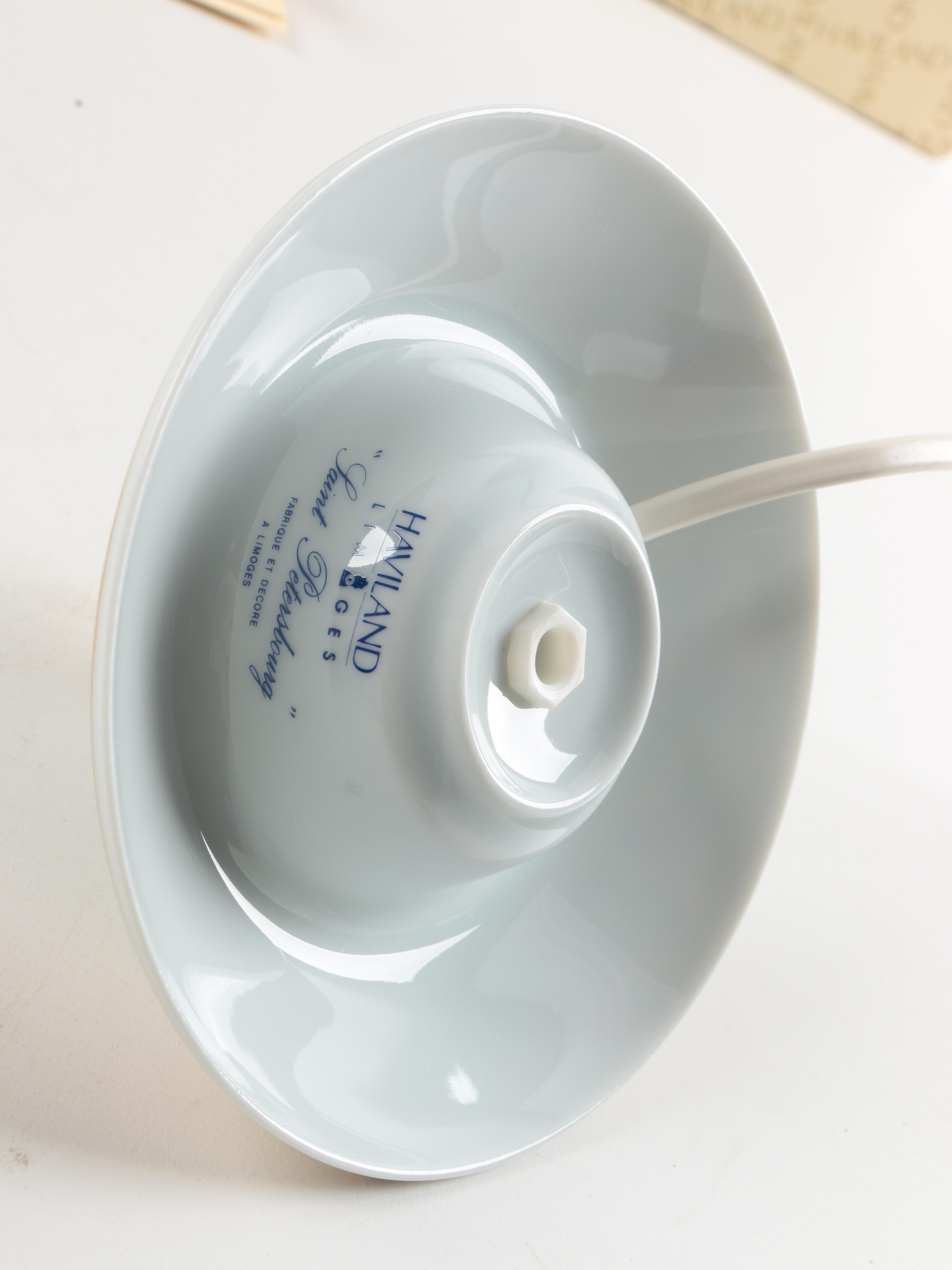 Haviland Limoges Porcelain Lithophane  Lamps