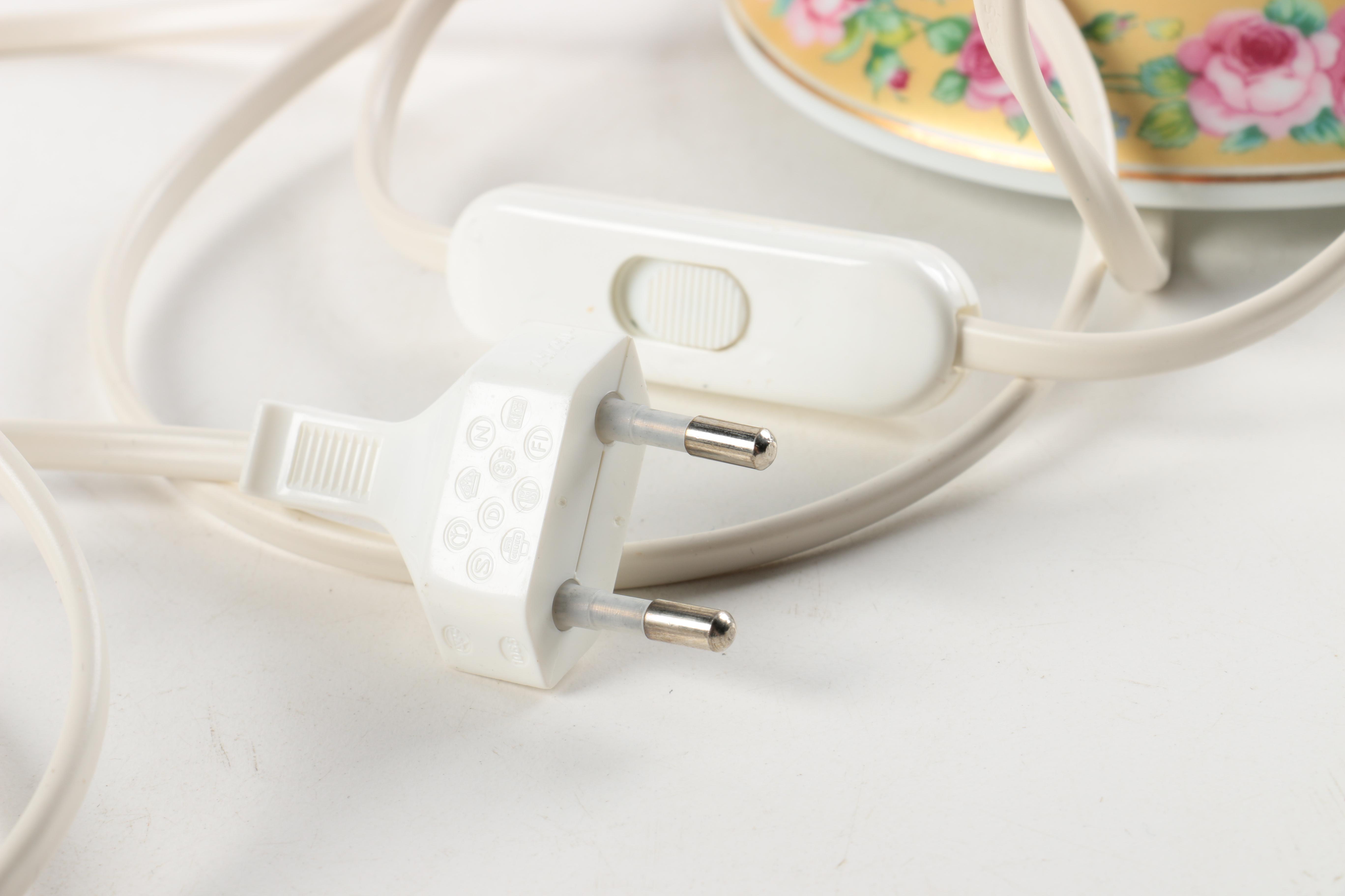 Haviland Limoges Porcelain Lithophane  Lamps