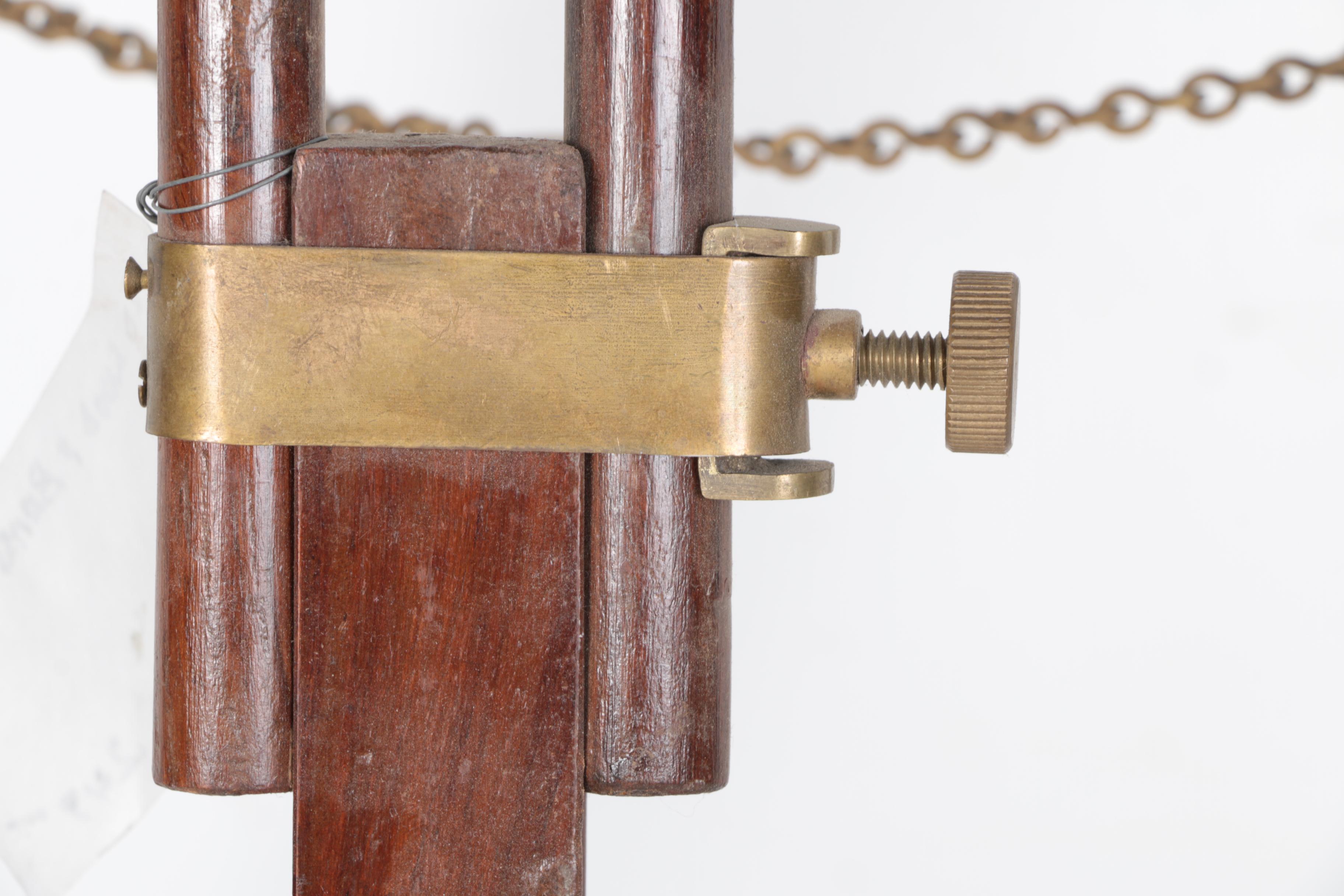 Vintage Wood and Brass Tripod