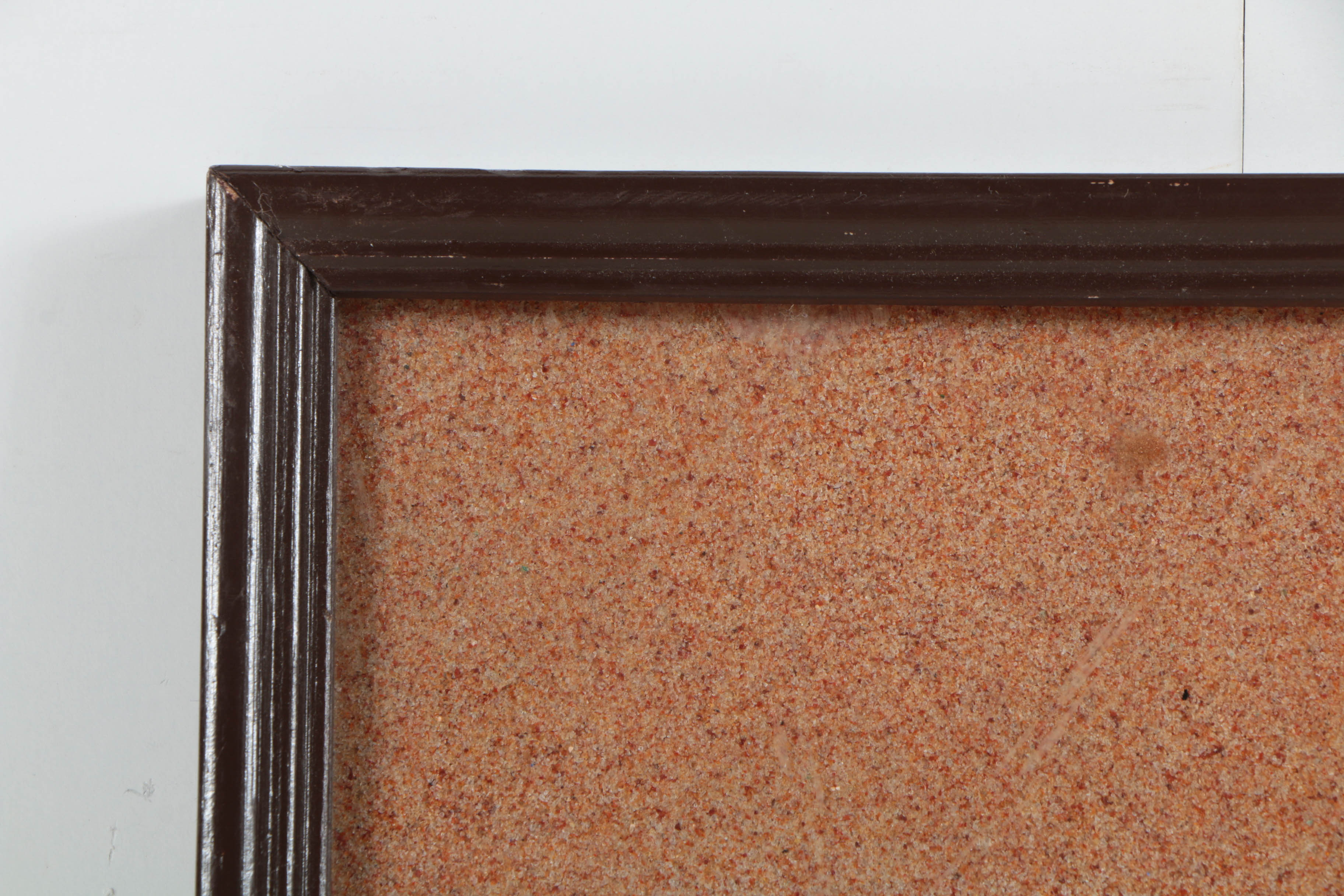 Composite Stone and Reverse Glass Painting of Indian Woman