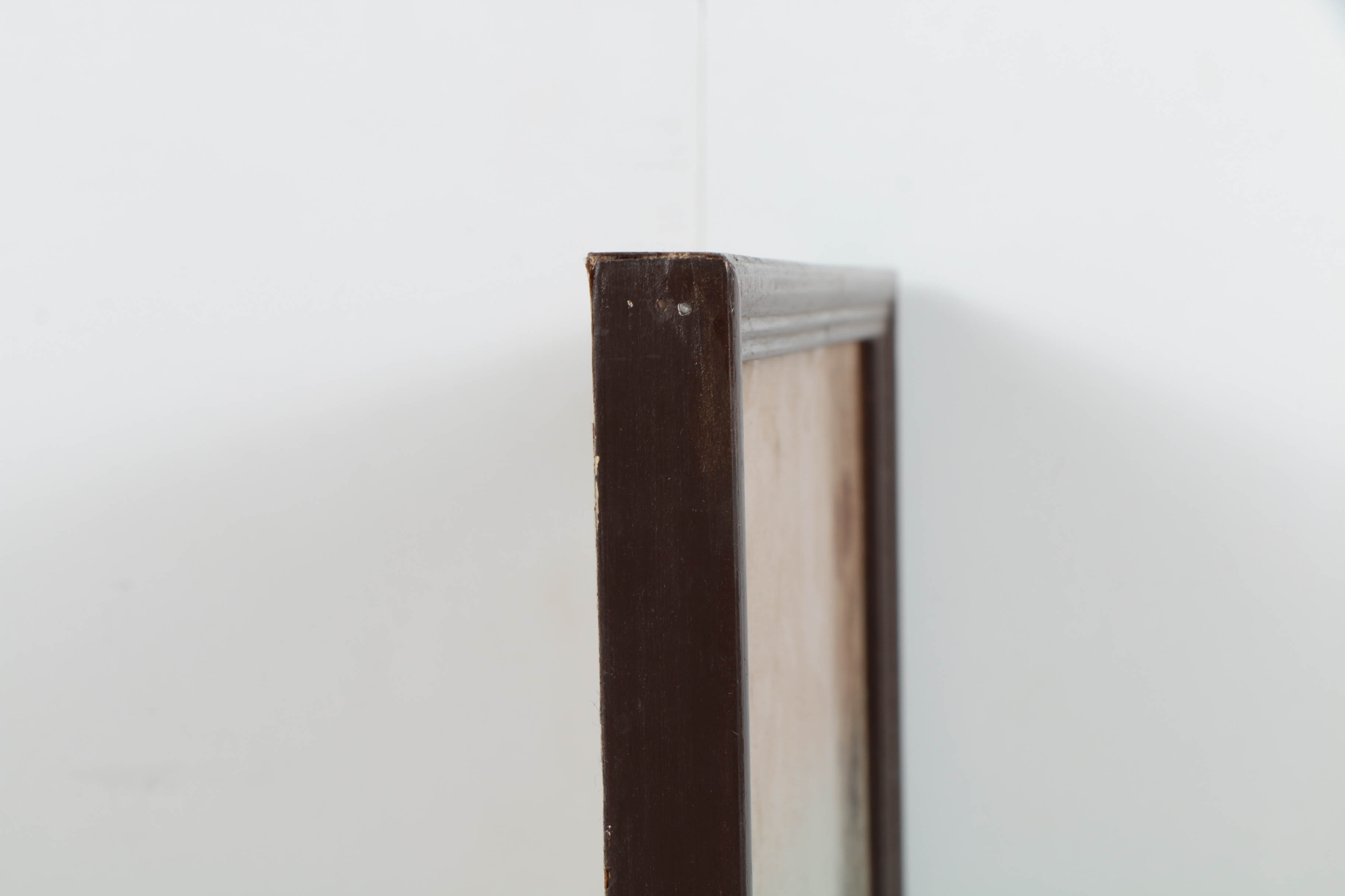 Composite Stone and Reverse Glass Painting of Indian Woman