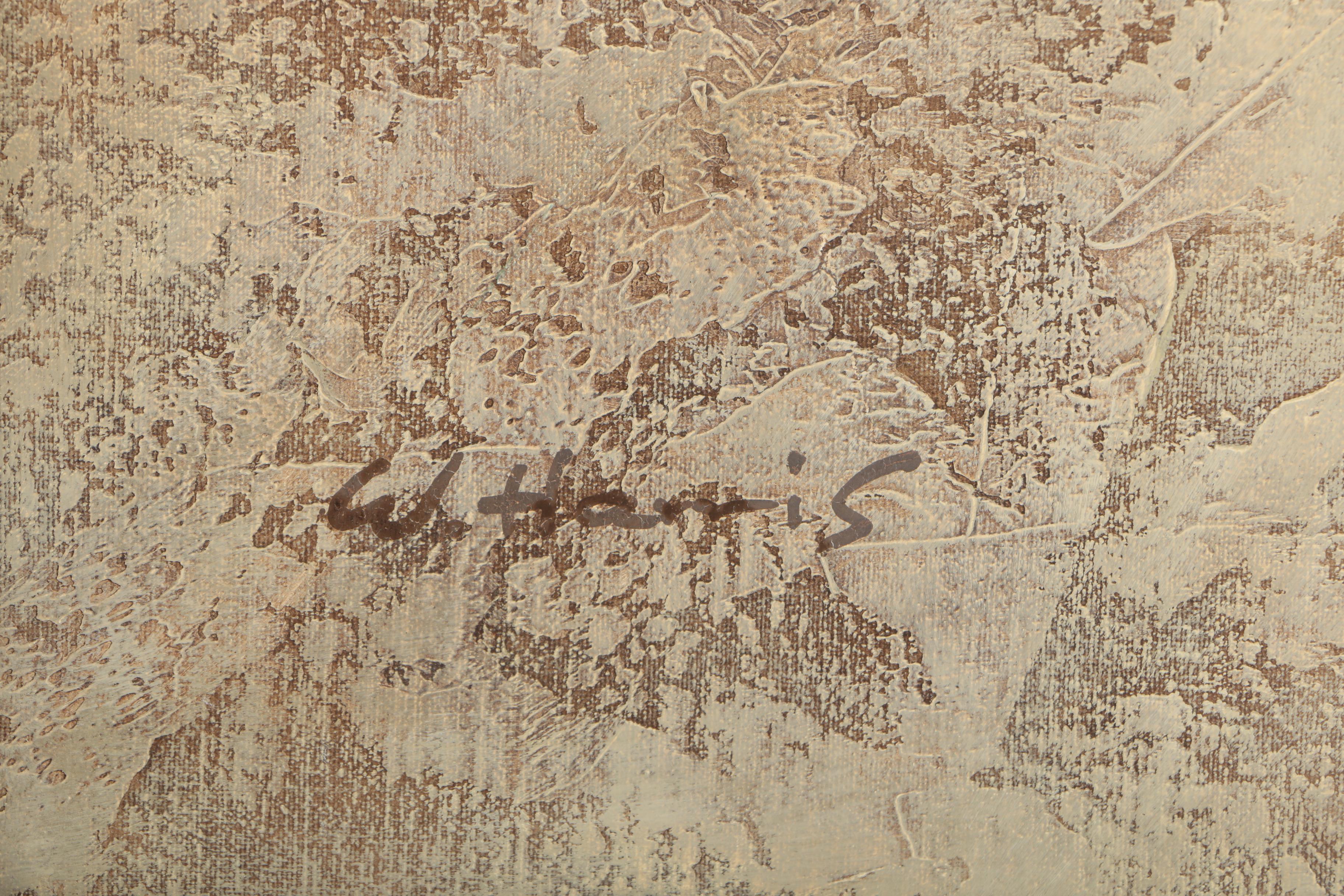 W. Harris Oil Painting on Canvas of Classical Sculptures