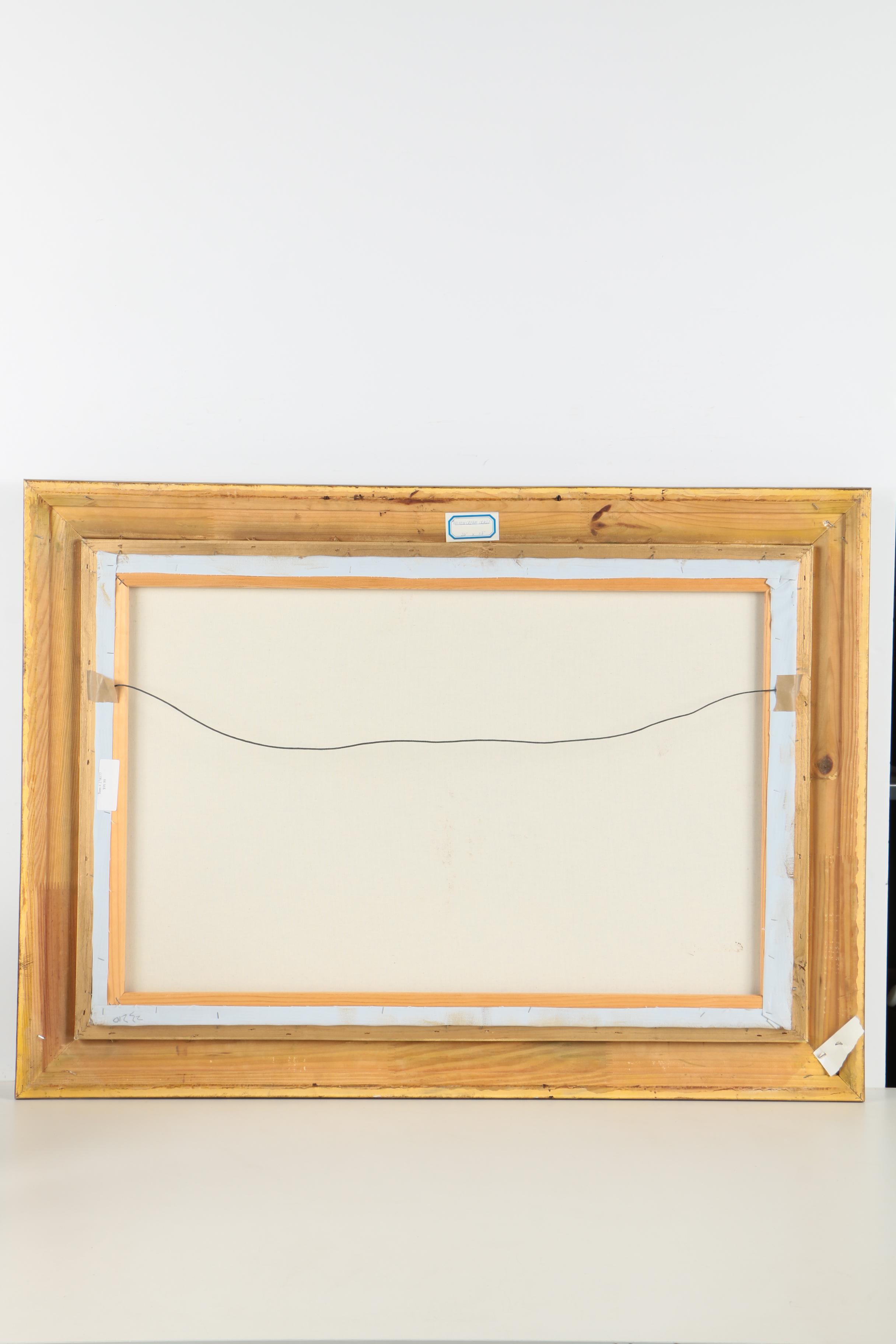 W. Harris Oil Painting on Canvas of Classical Sculptures