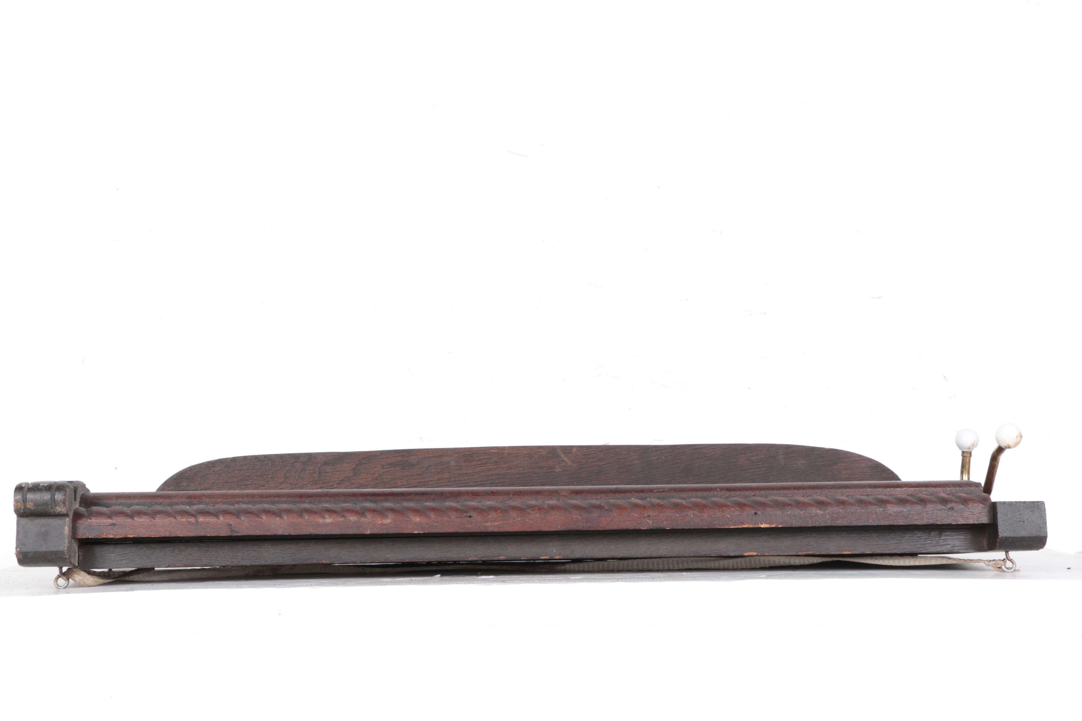 Wood Panel with Coat Hook