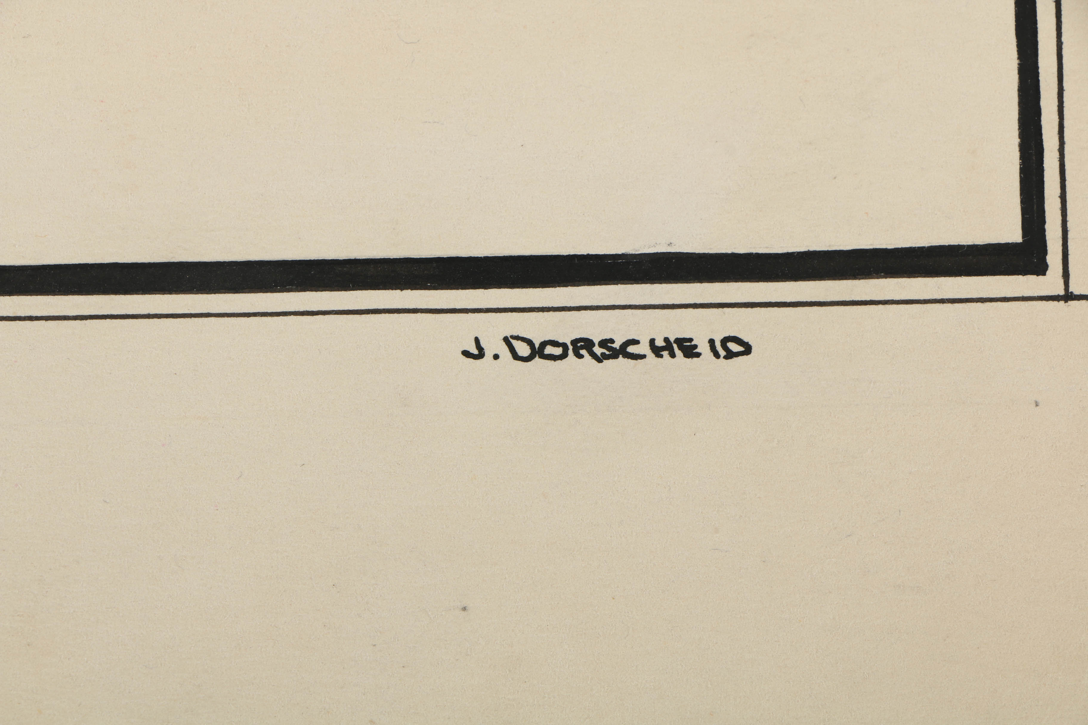 Pair of Ink and Pencil Drawings of Greek Style Vases