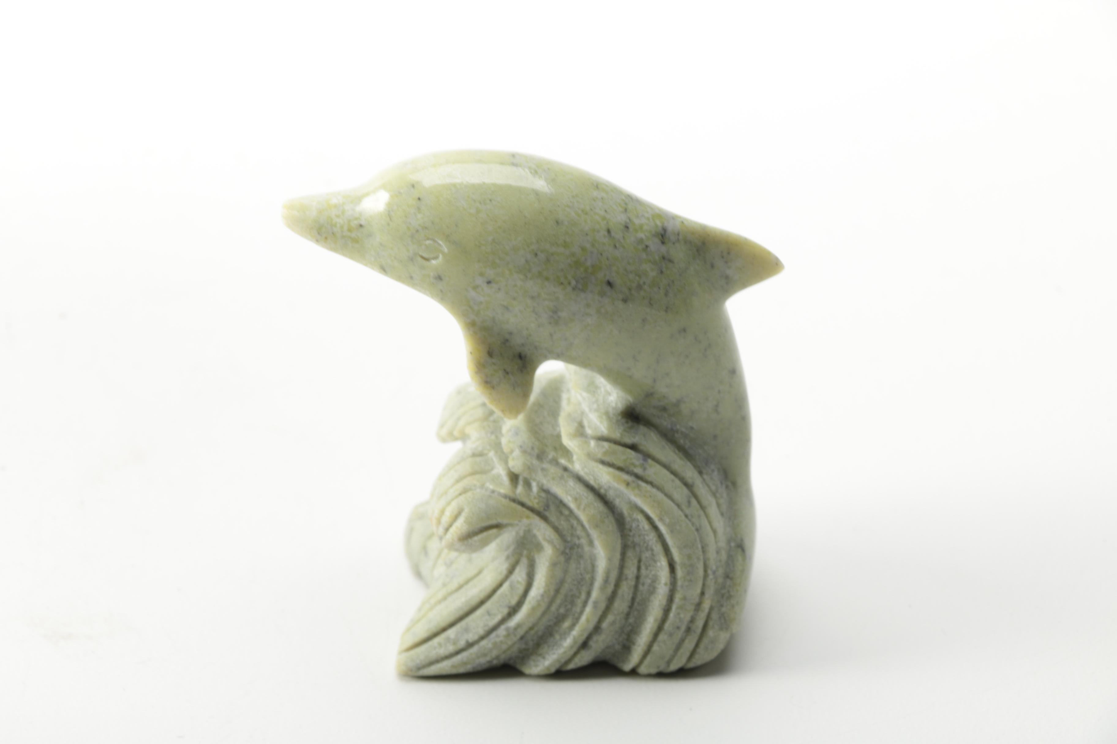 Connermara Marble Dolphin Figurines