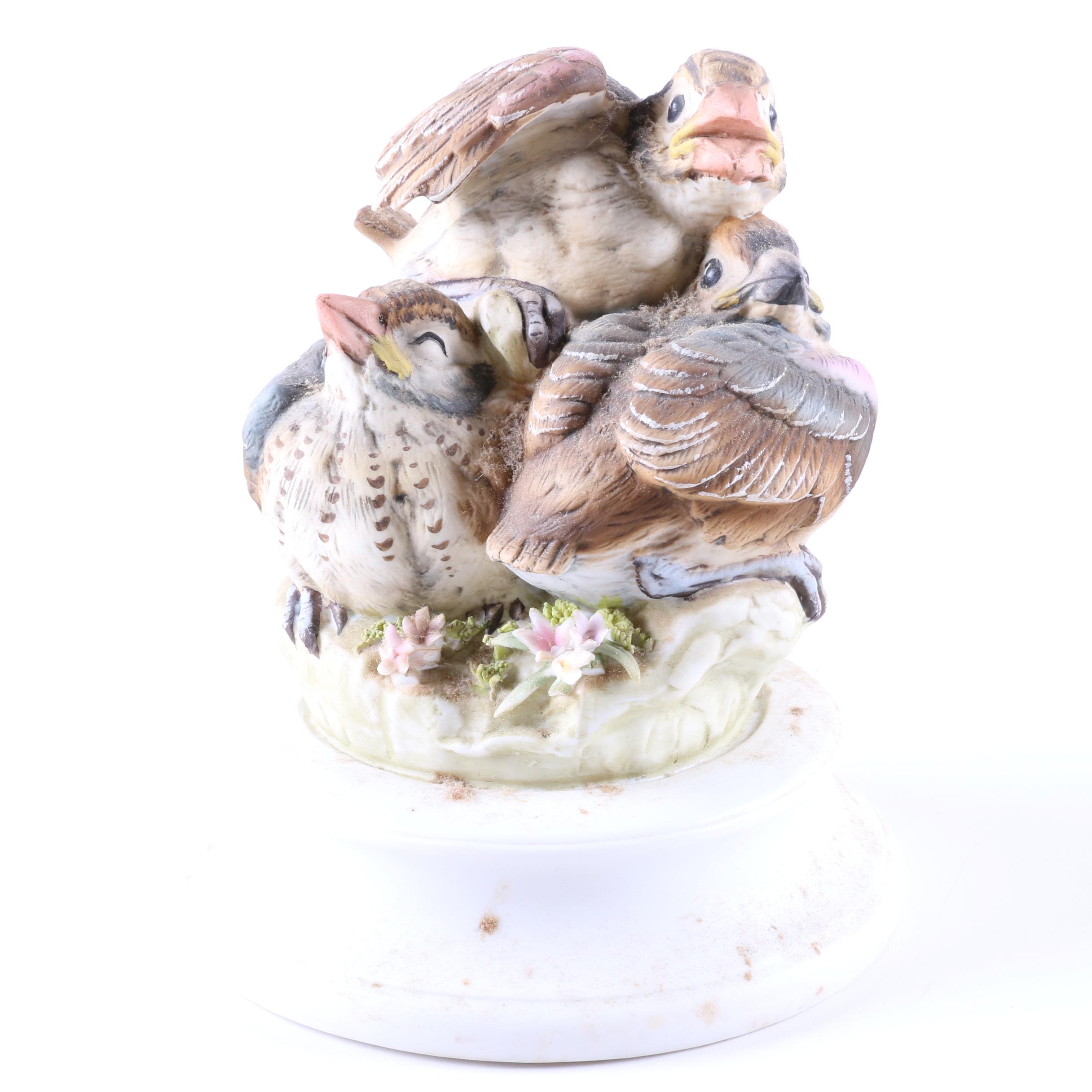 Vintage Andrea Ceramics "Grossbeaks" Figurine