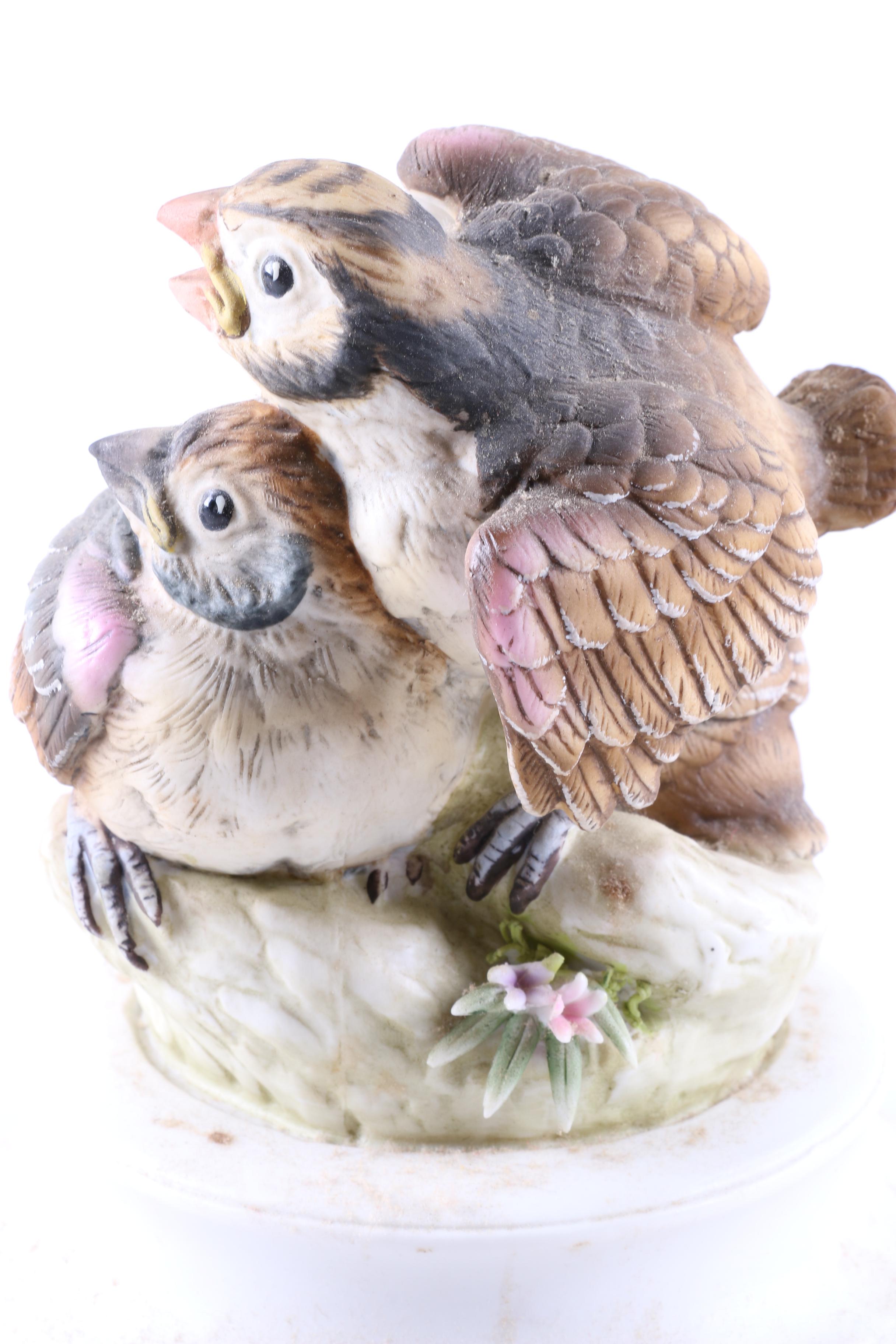 Vintage Andrea Ceramics "Grossbeaks" Figurine