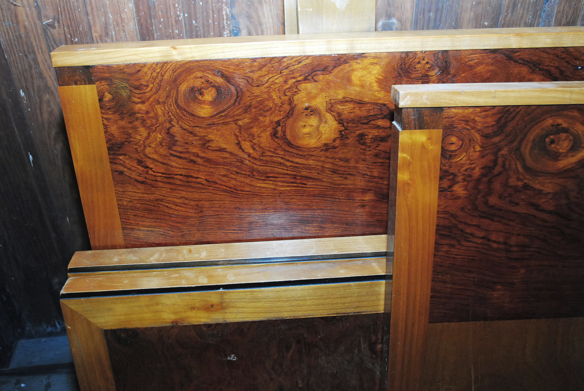 Vintage Art Deco Style Twin Bed Frames