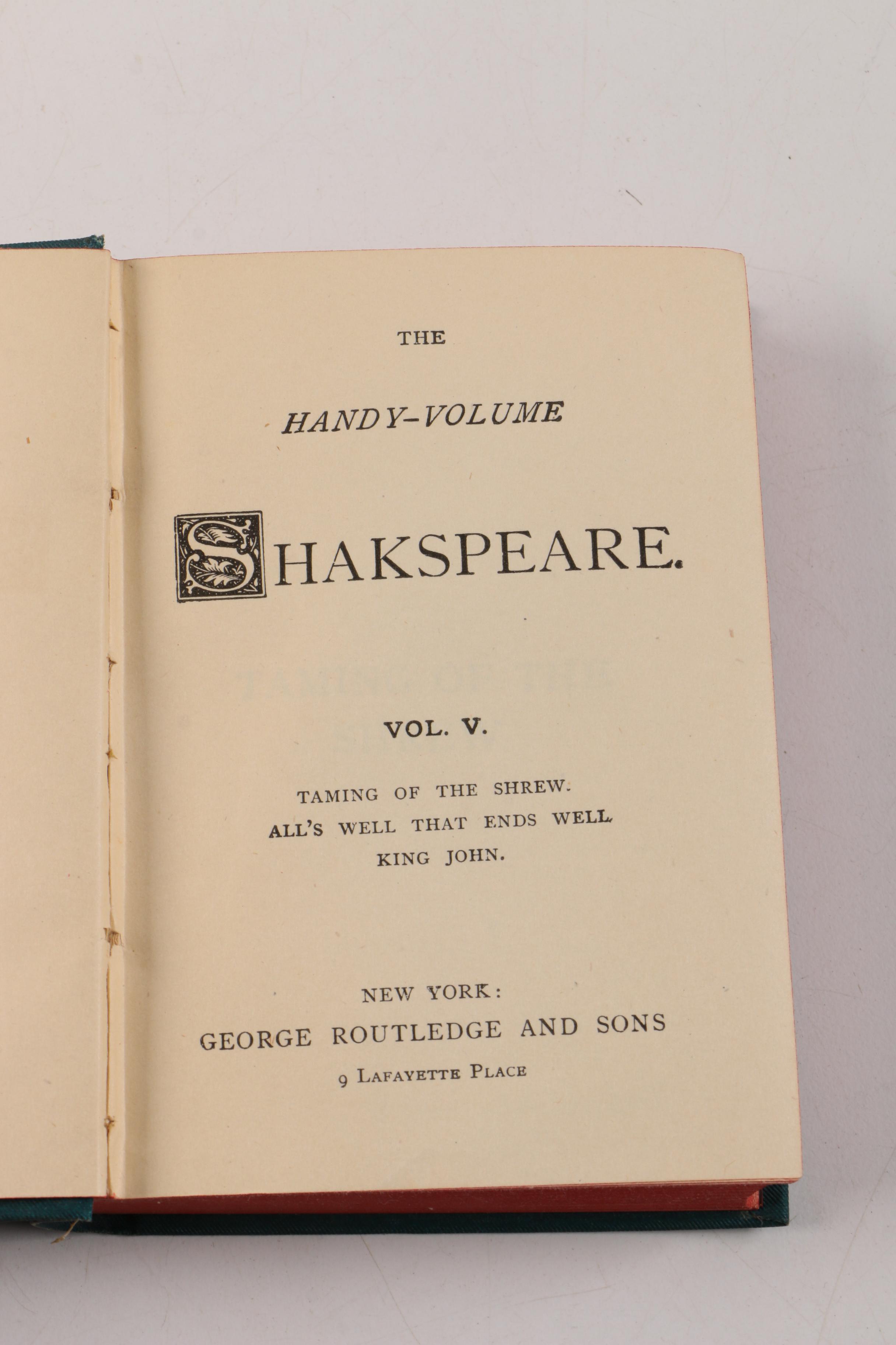 Assorted William Shakespeare and George Eliot Books