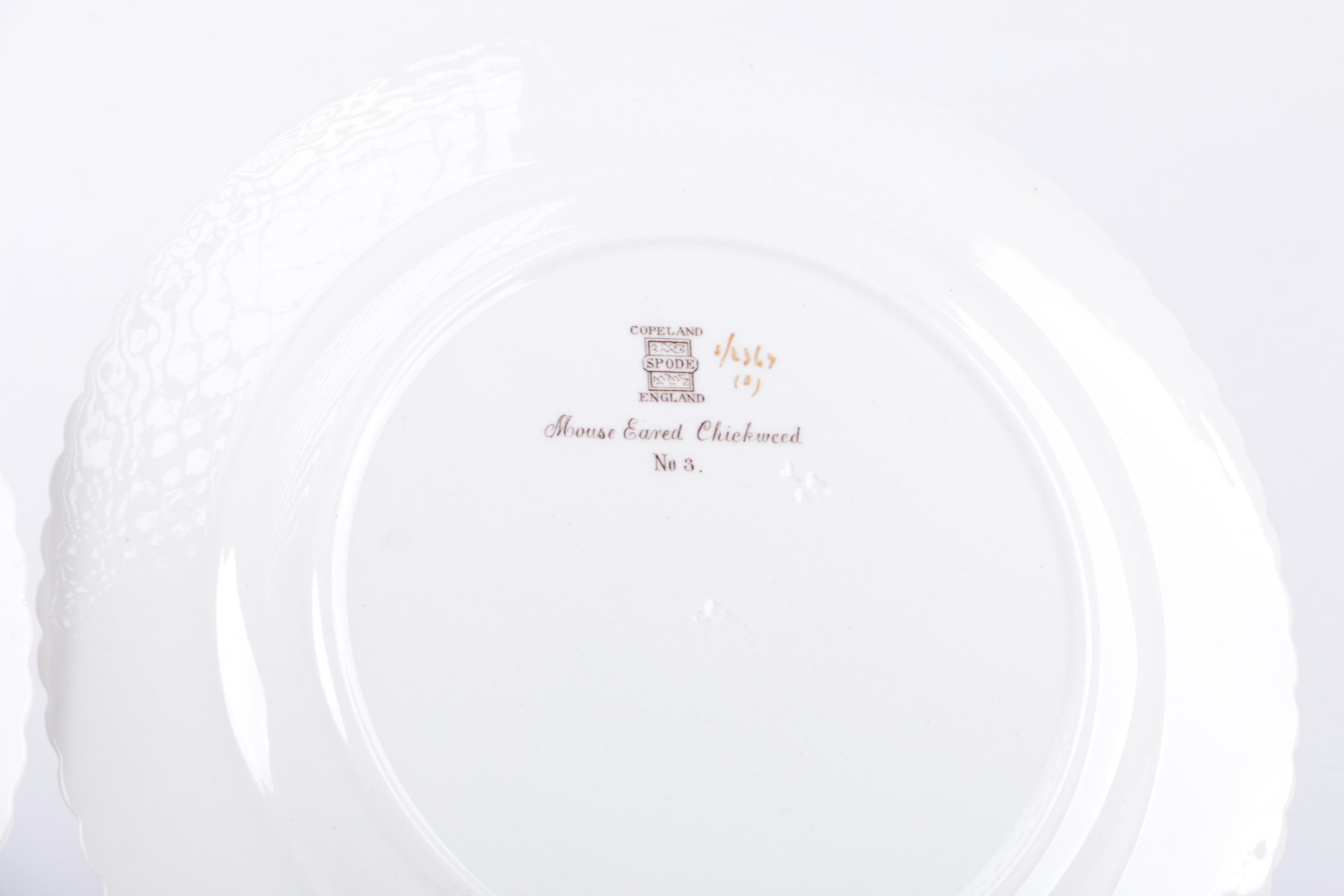 Set of Copeland Spode Botanical Cabinet Plates