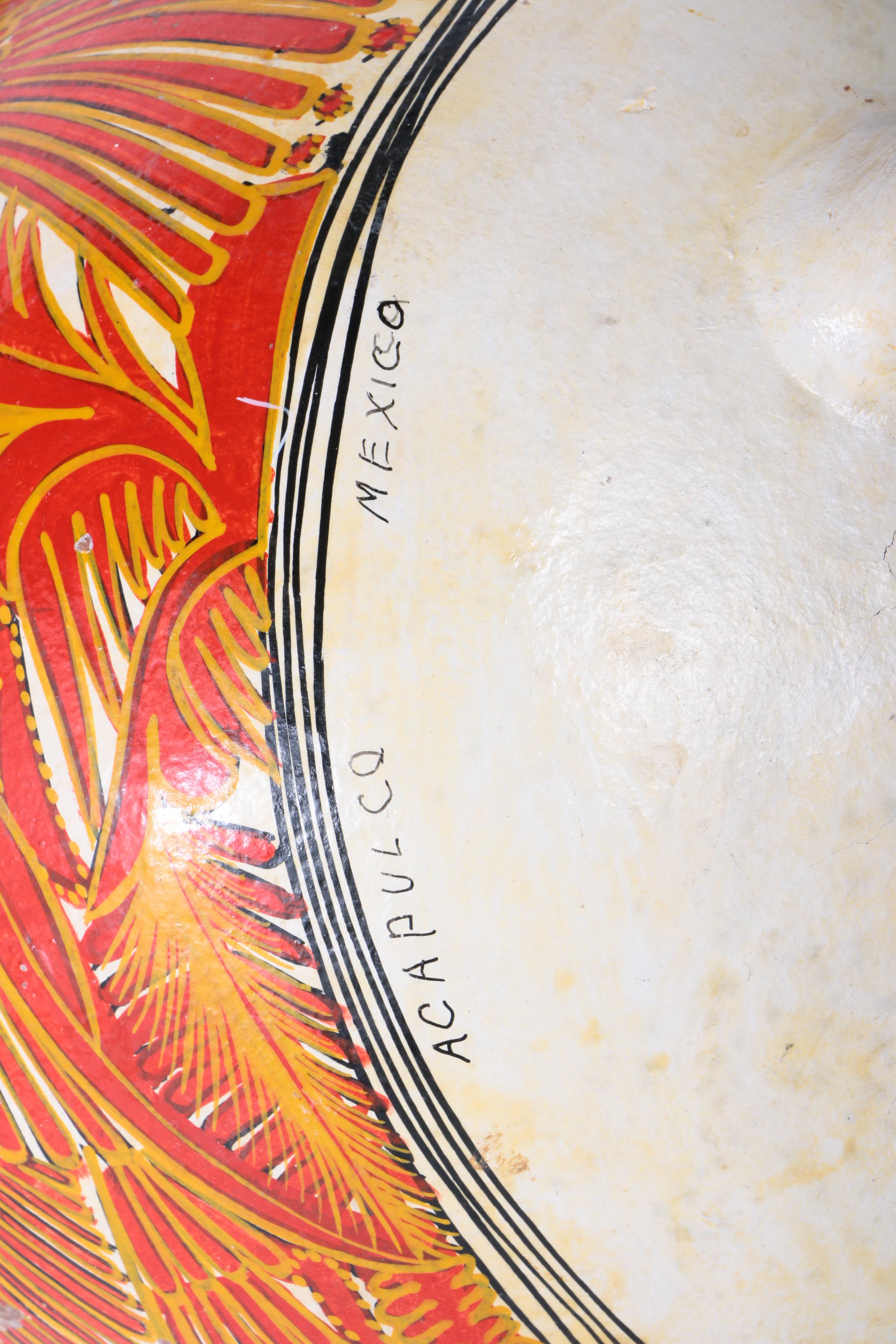 Mexican Hand Painted Earthenware Jardiniere