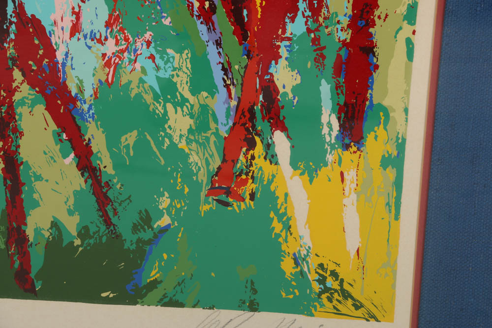 LeRoy Neiman Artist Proof Serigraph "The Finish"