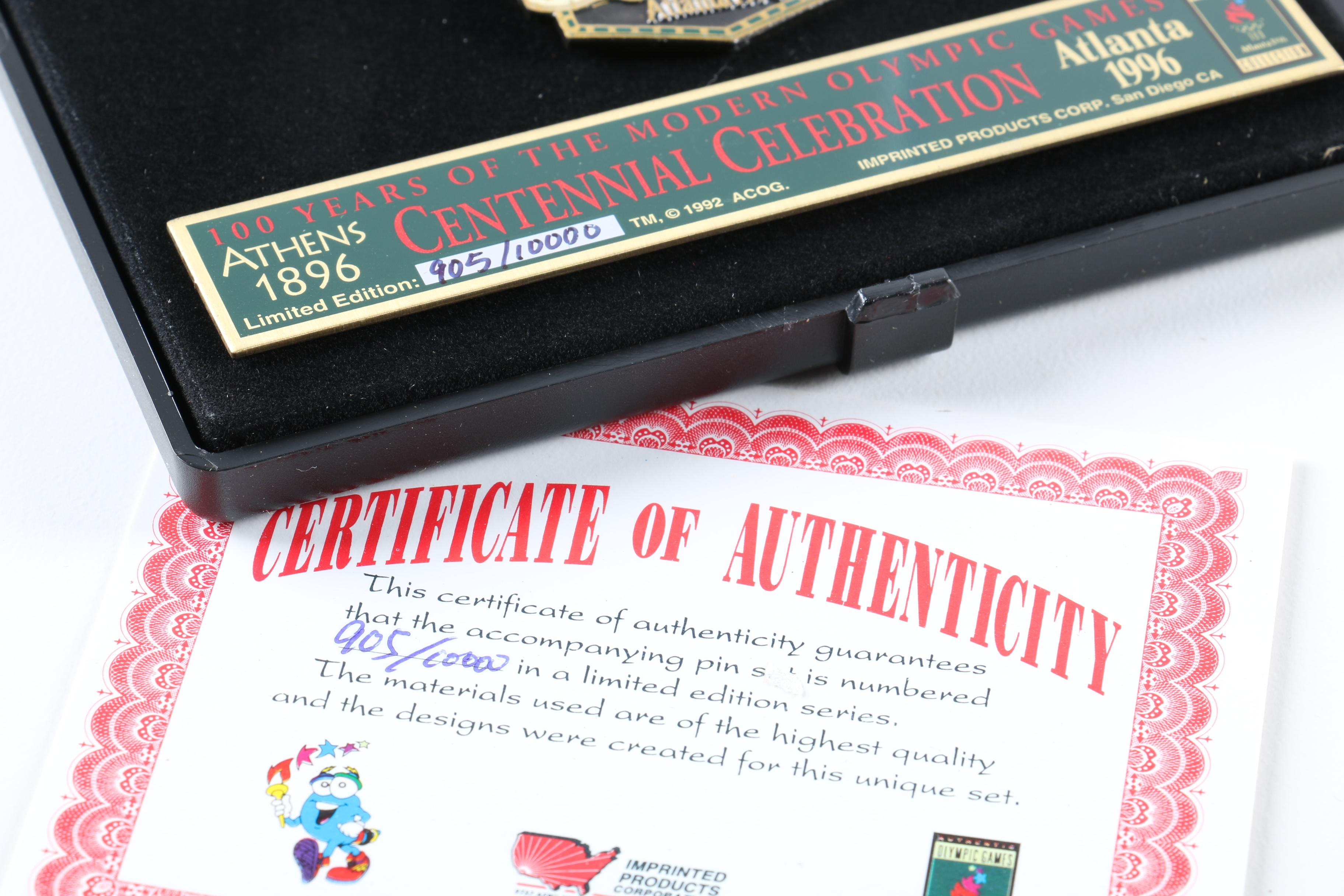 Limited Edition 1996 Olympic Games Collector's Pin Sets
